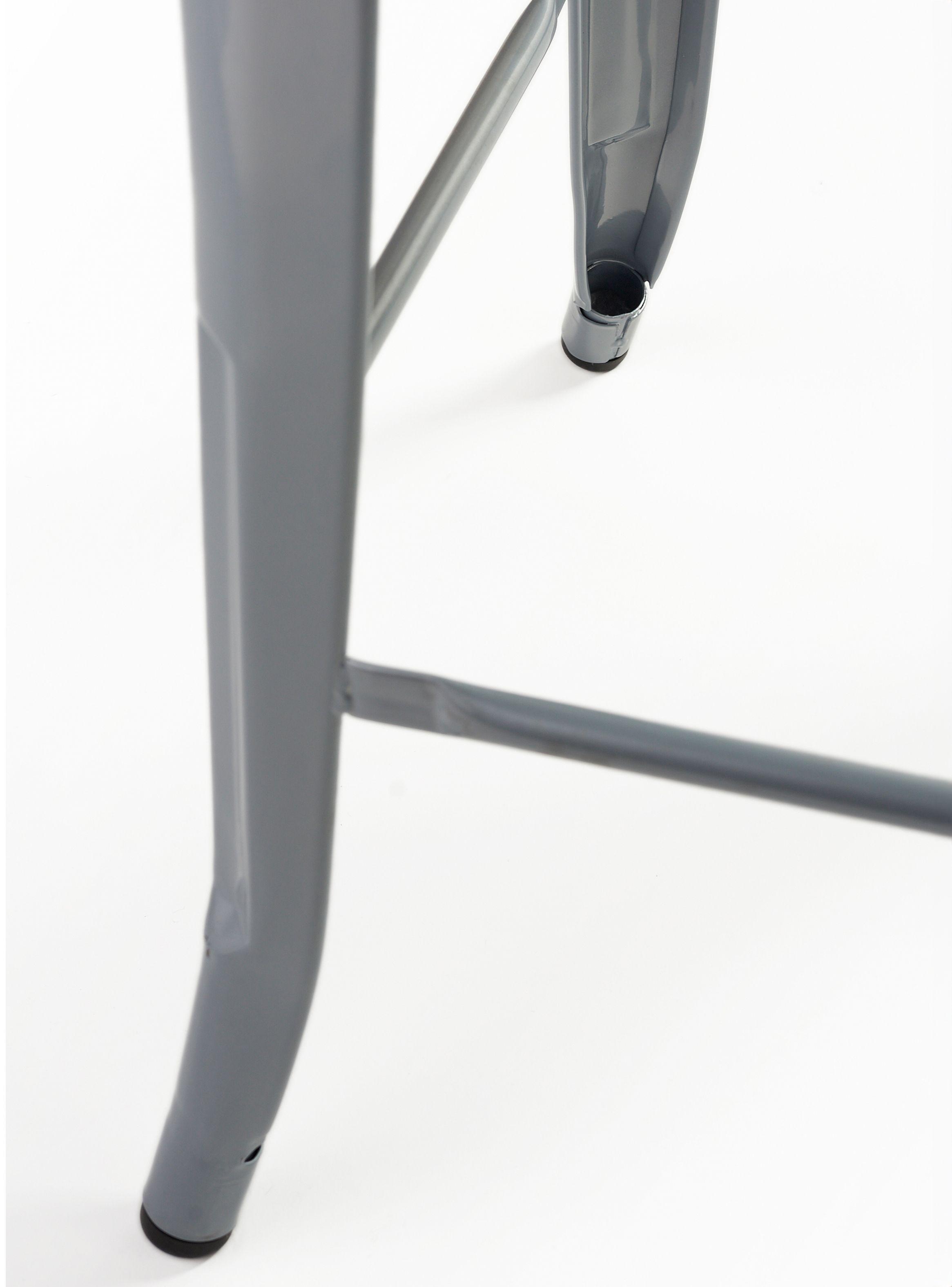 Pack 4 Pisos Bar Tolix Asiento Madera Gris-7