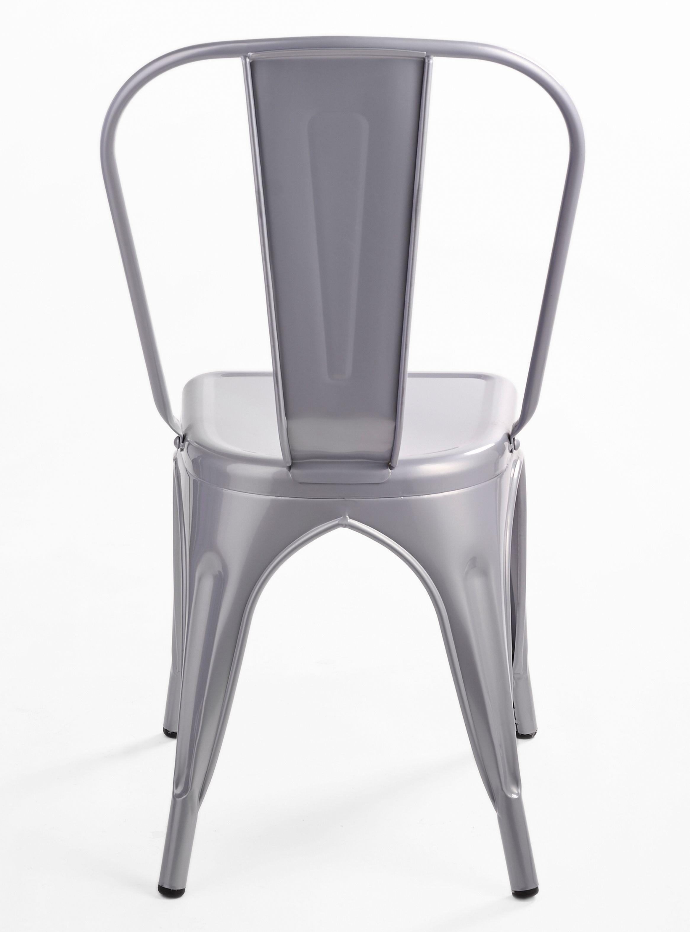 Silla de Bar Metal Tolix Gris-5
