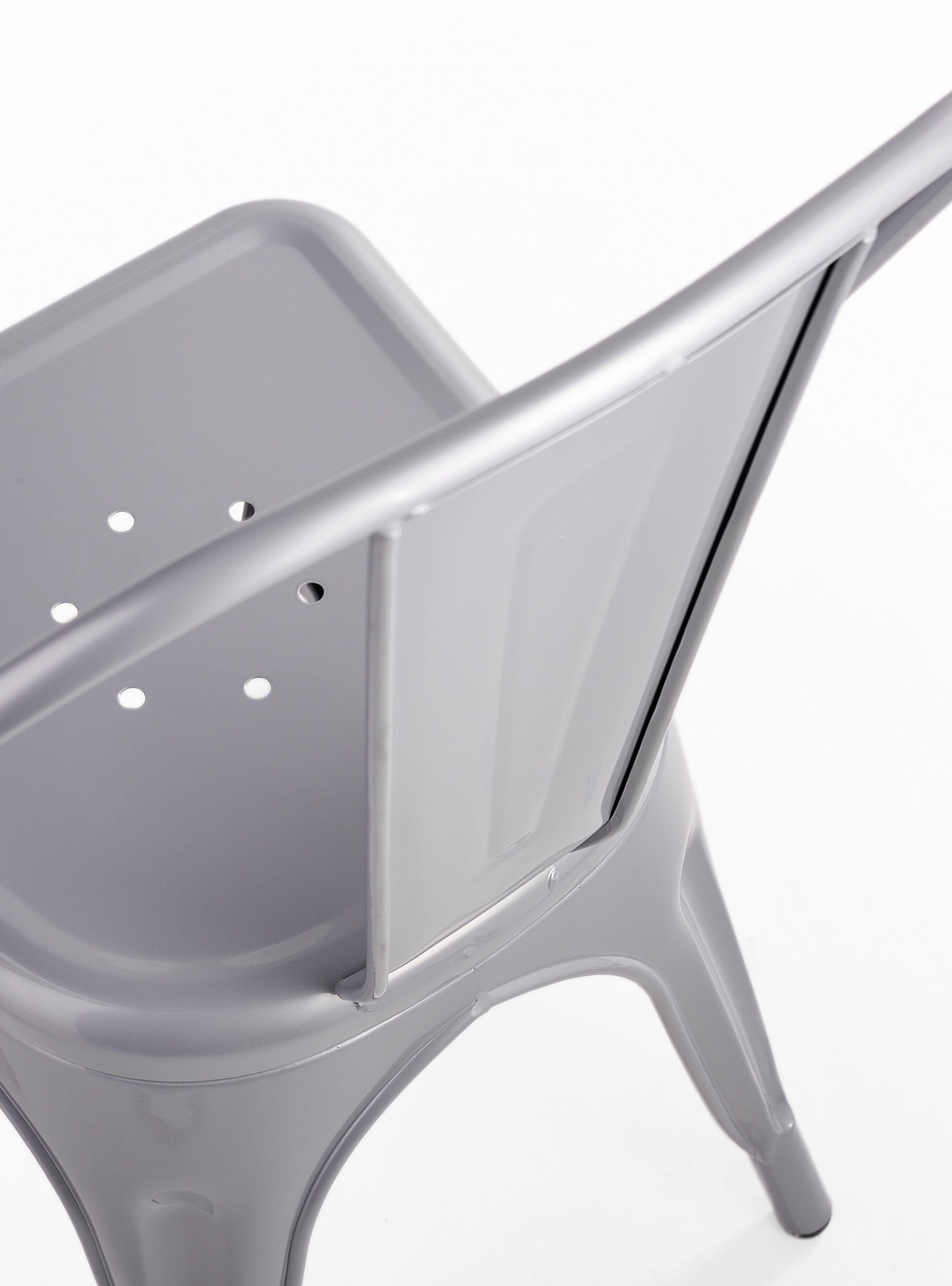 Silla de Bar Metal Tolix Gris-7