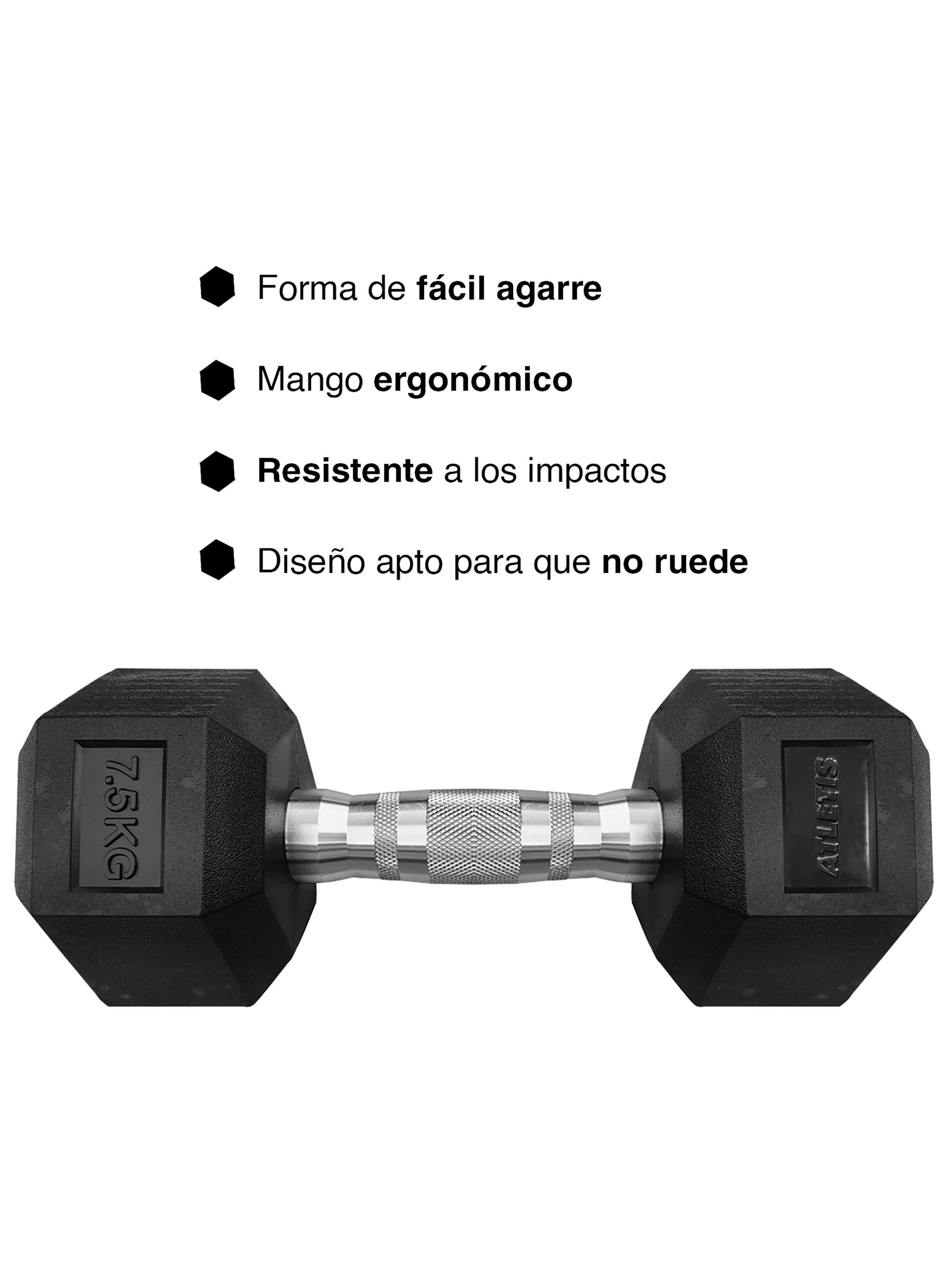 Mancuerna Hexagonal 7,5 Kg Negro-4