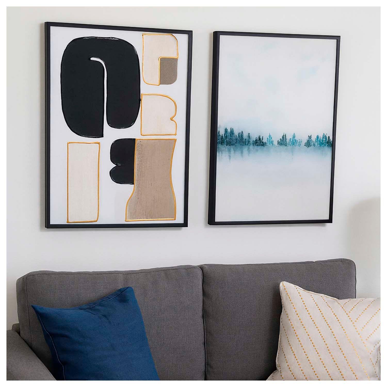 Set 2 Cuadros Decorativo Abstracto 50x70 cm c/u-2