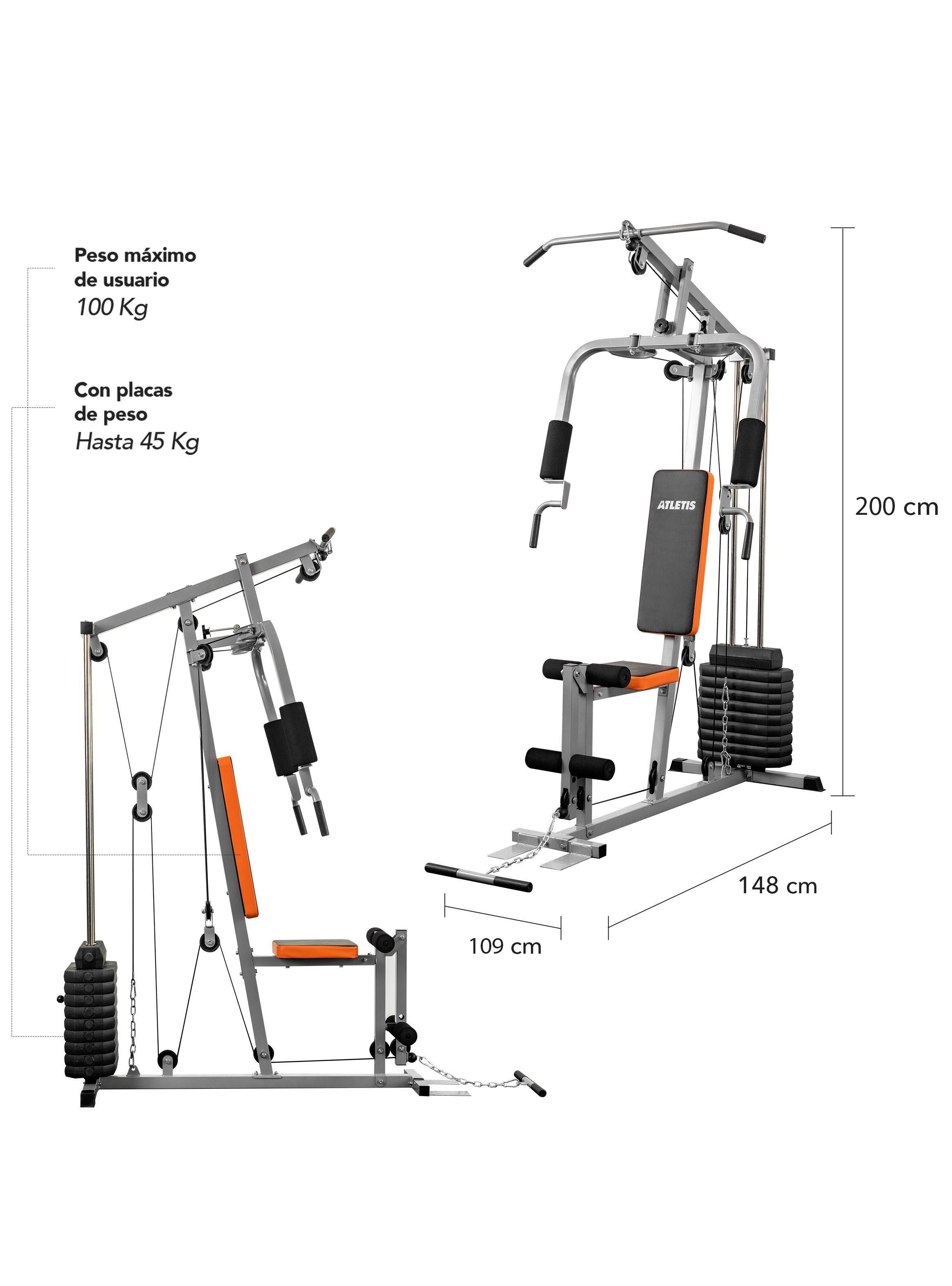 Home Gym Multifuncional TF-3000 Gris-1