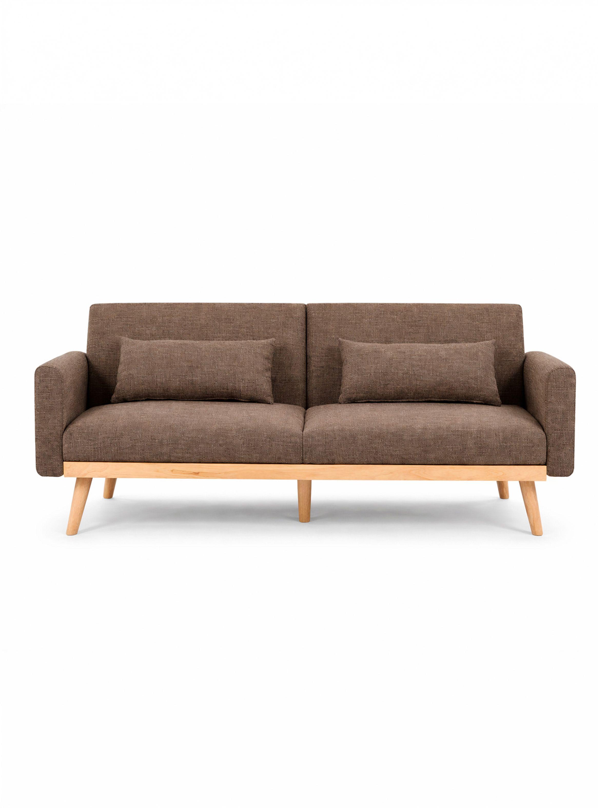 Sofá Cama Amelia 77x187x77 cm Café-2