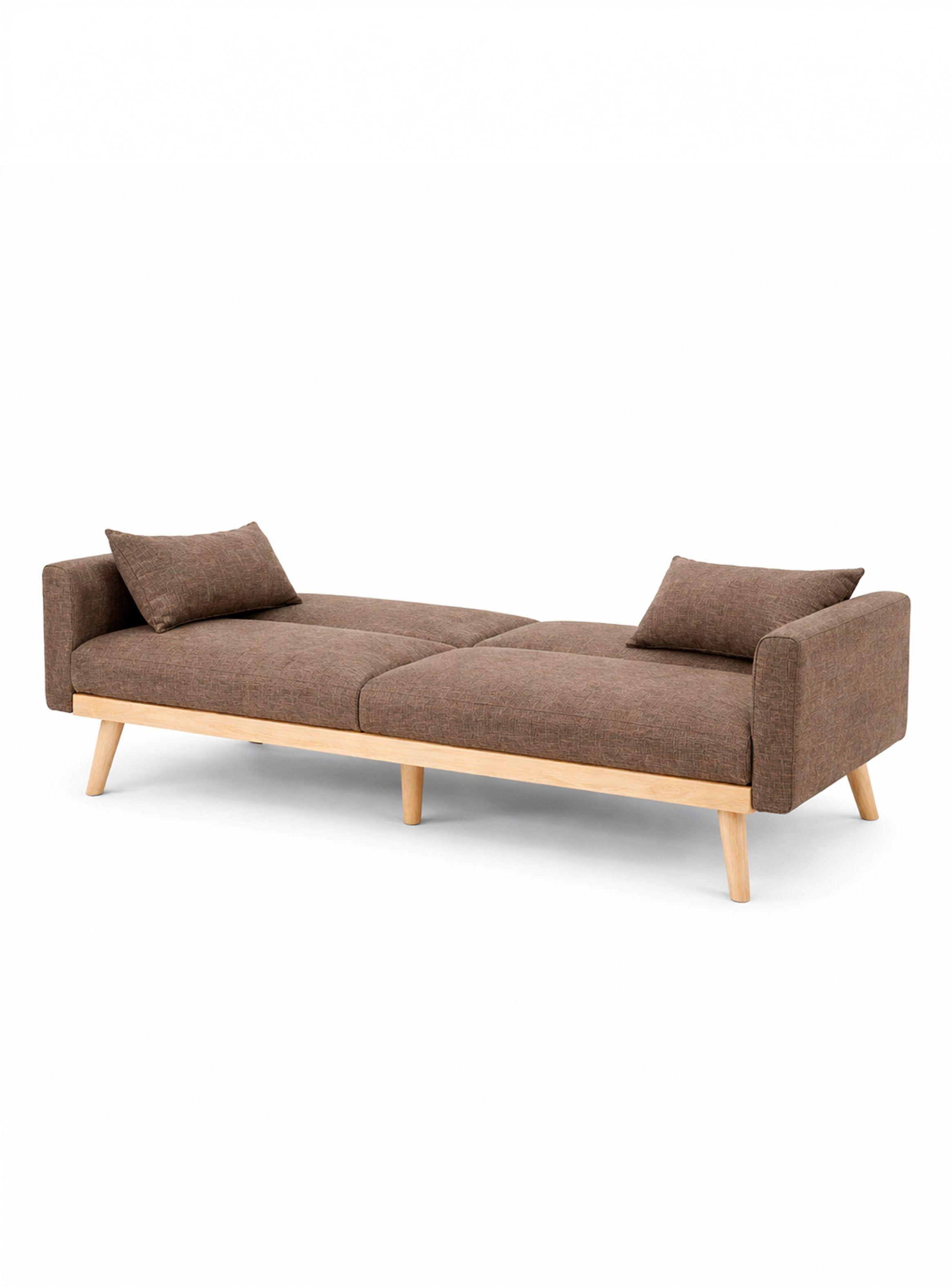 Sofá Cama Amelia 77x187x77 cm Café-4