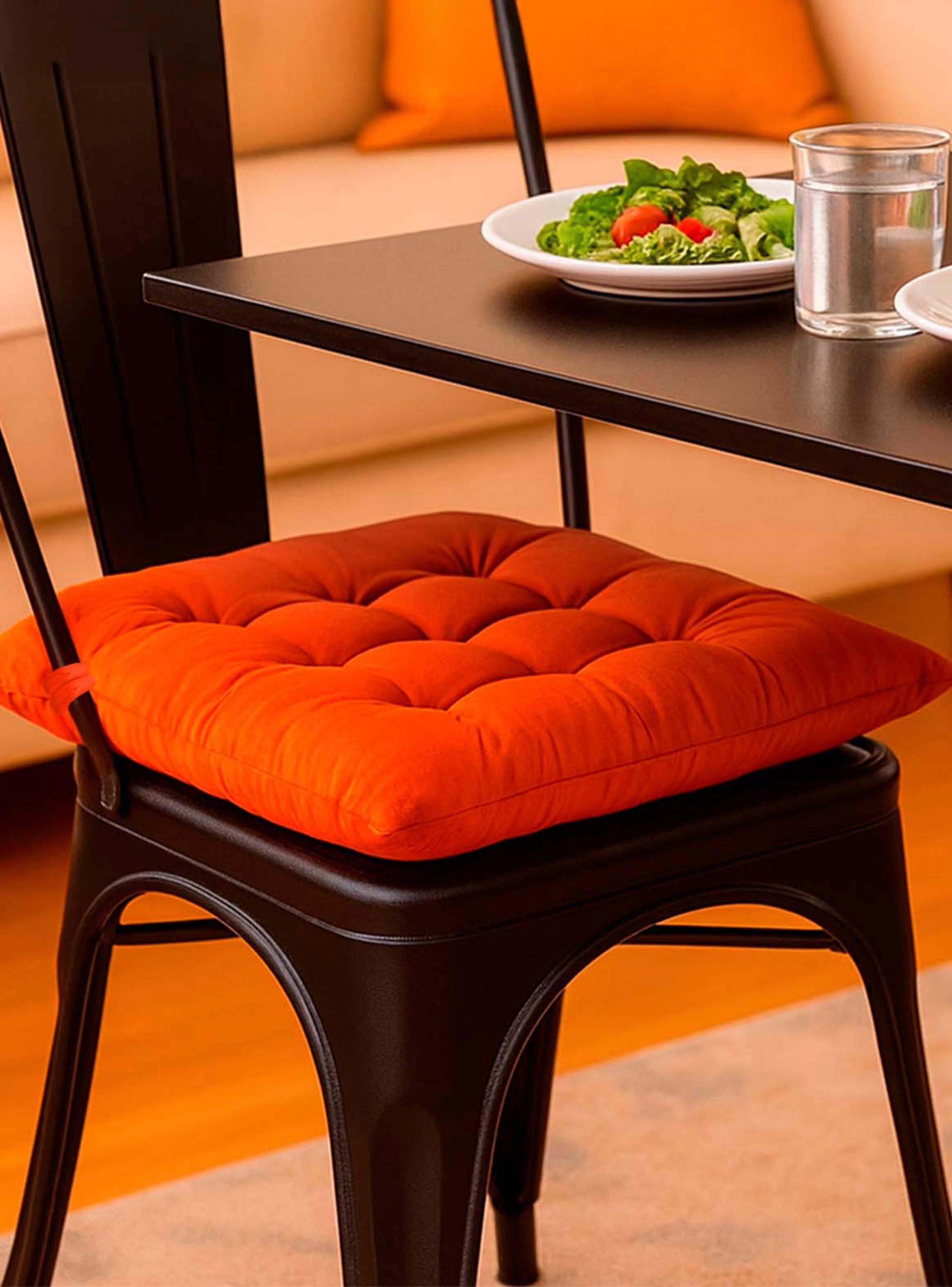 Cojín para Silla Naranja 40x40 cm-4