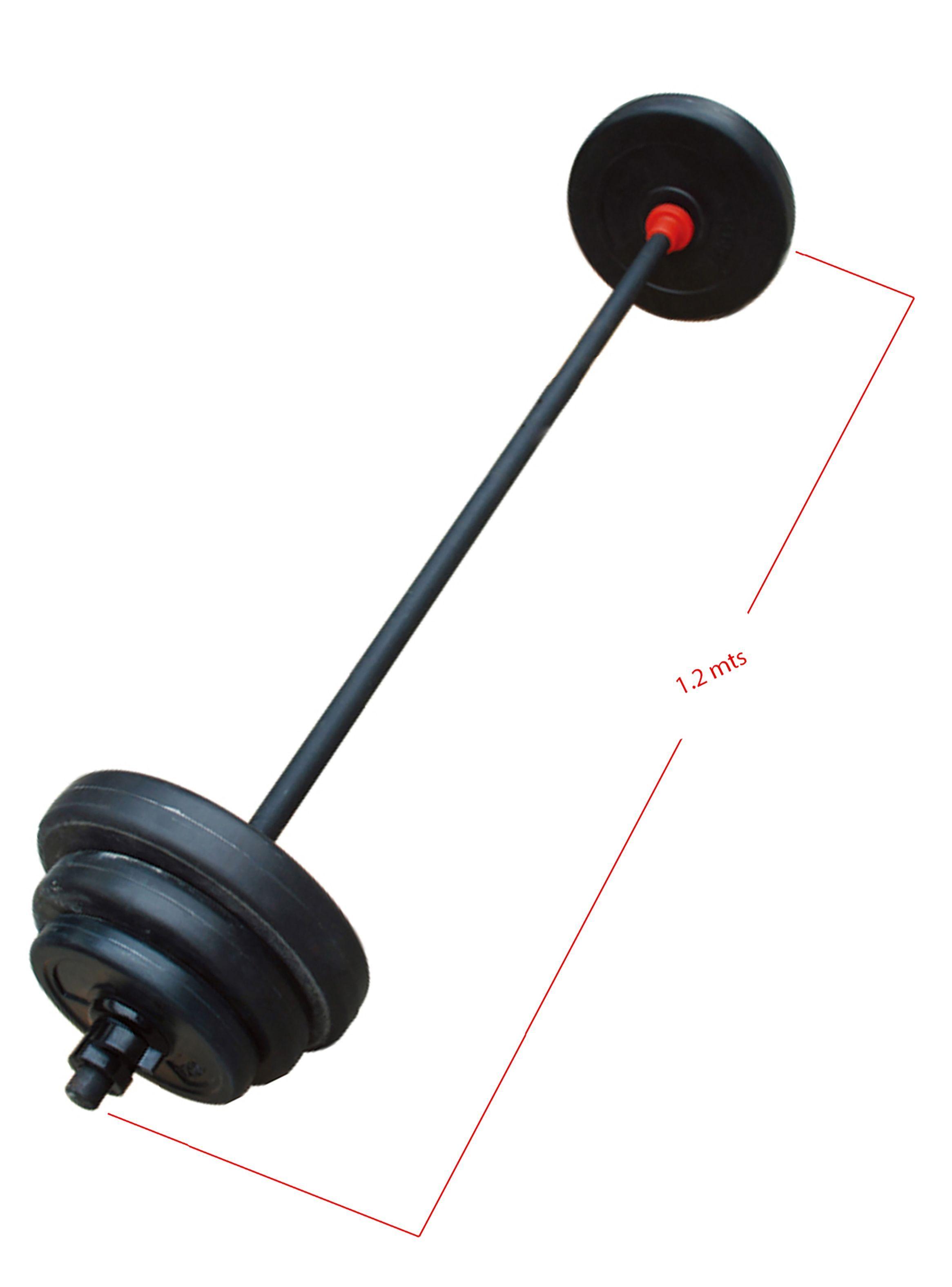 Set Pesas 20kg Barra 1.2 Mts + Discos De Cemento-2