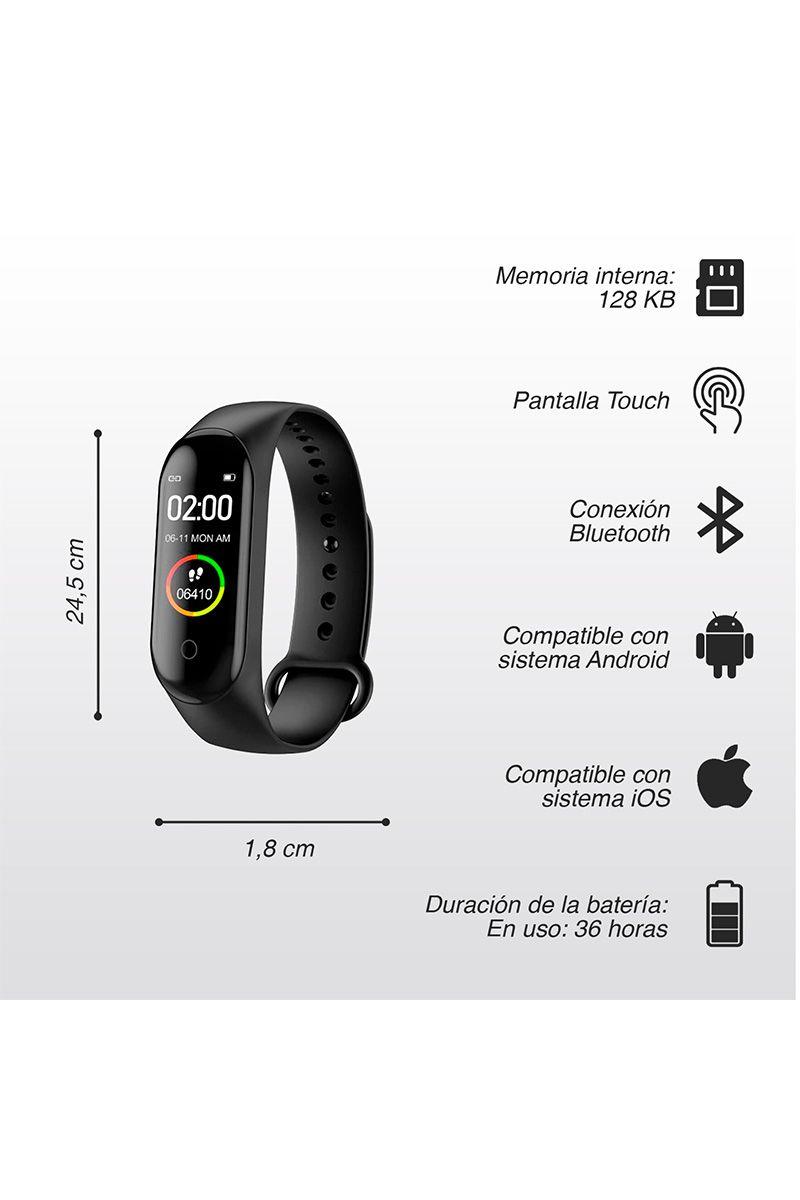 Smartband Pulsera Inteligente N5 Negro-2