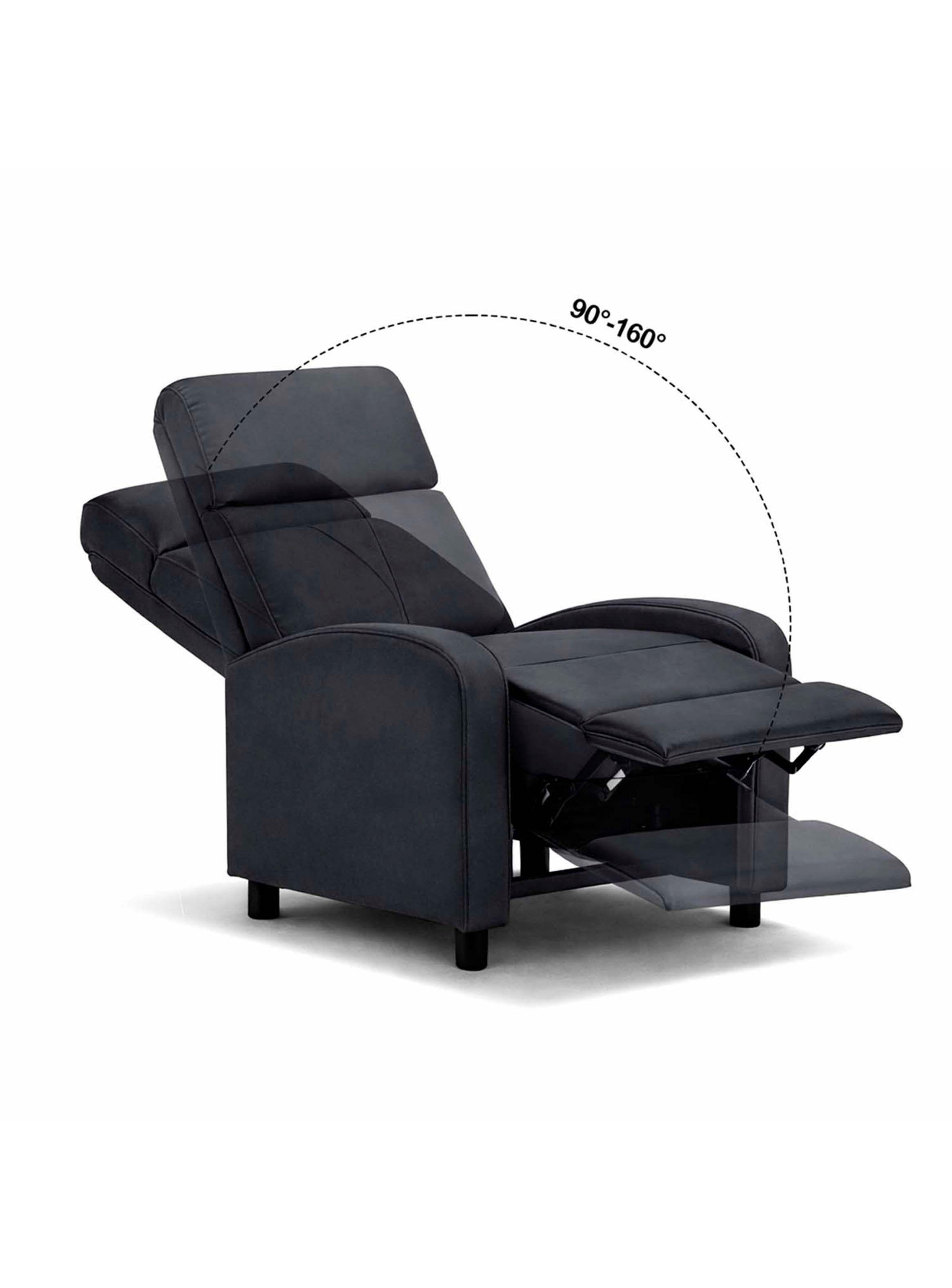 Berger Reclinable Lisboa PU Negro-5