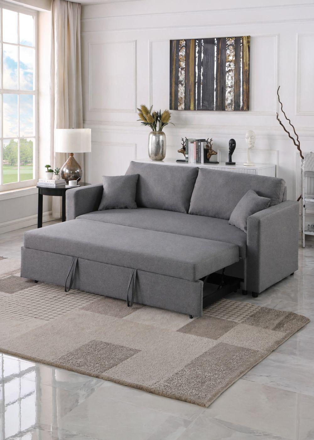 Sofá Cama Nolan 3 Cuerpos 86x193x84 cm Gris-7
