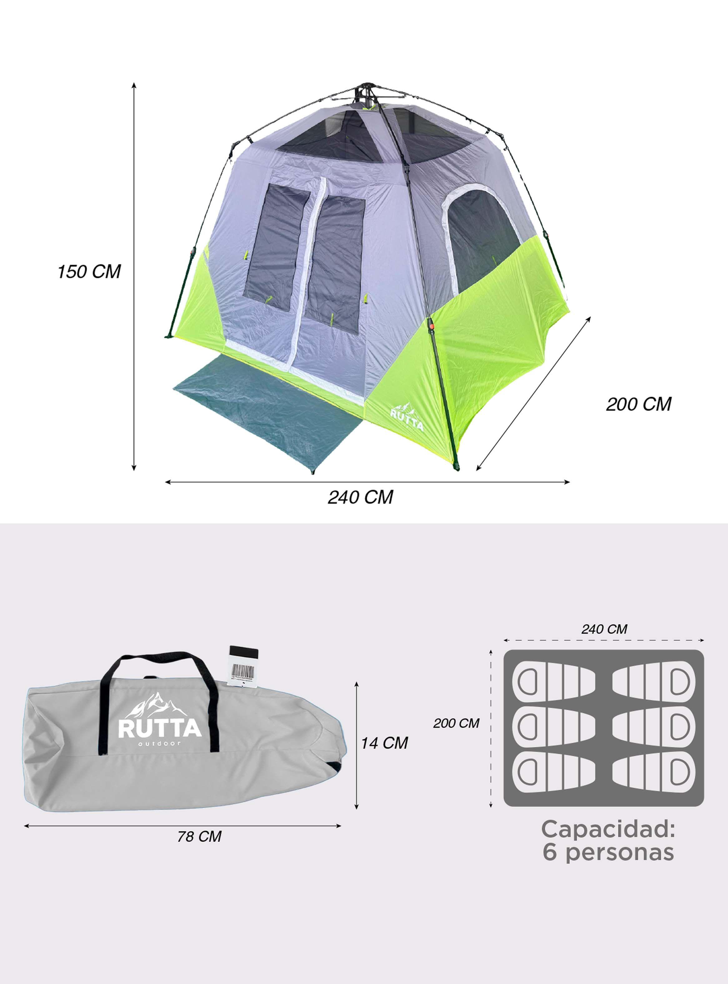 Carpa Instantánea QuickCamp 6 Personas-3