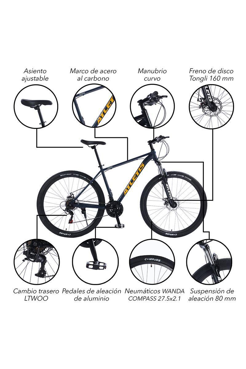 Bicicleta Mountain Bike Ragaz 27,5" M Azul-3