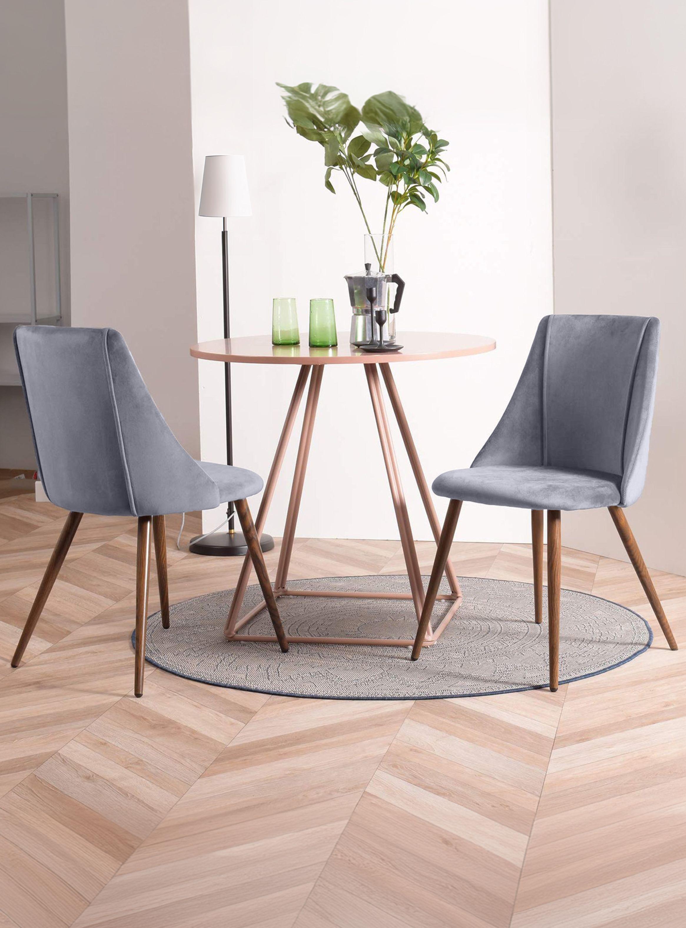 Pack 2 Silla Comedor Sitial Terciopelo-1