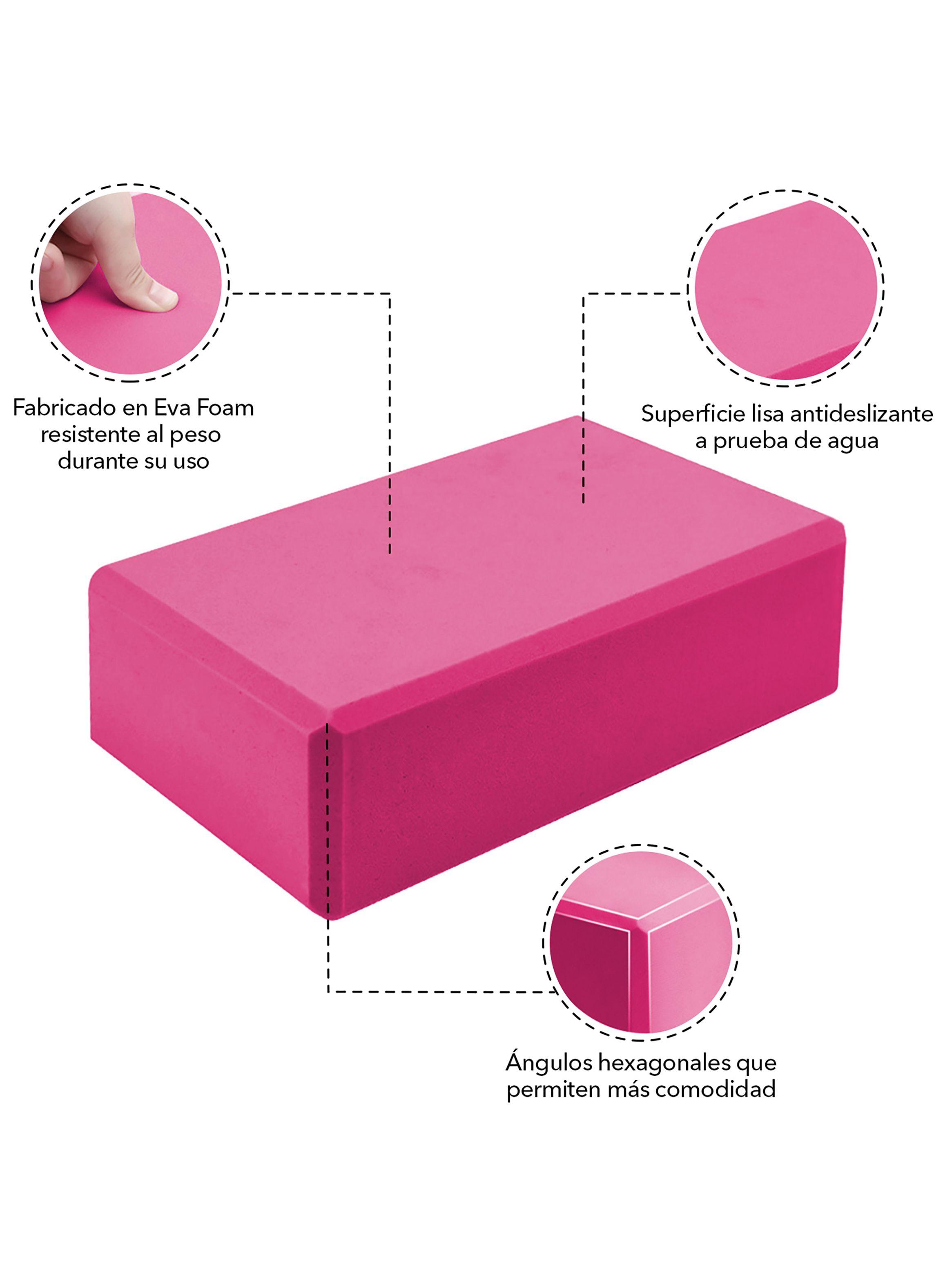 Bloque de Yoga Rosado-3