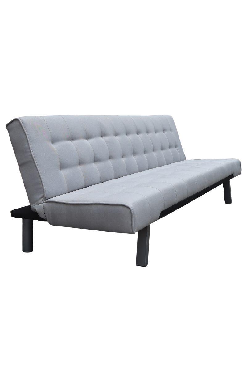 Futón Parker 3 Cuerpos Gris Claro-0