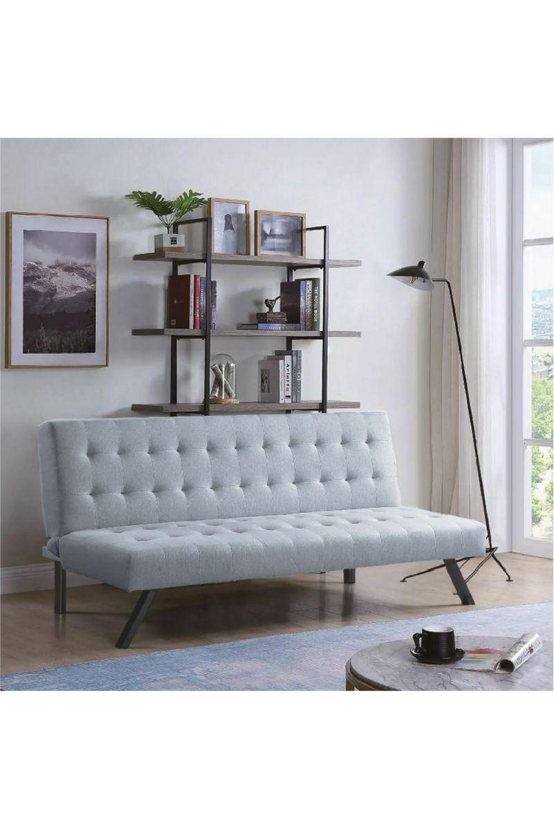 Futón Parker 3 Cuerpos Gris Claro-1