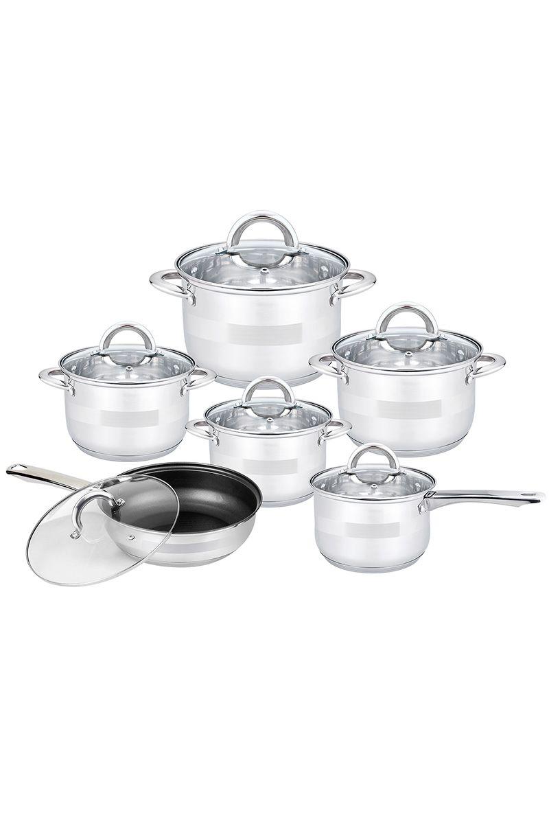 Set Baterías 12 Piezas Acero Inoxidable Bremen Gri-0