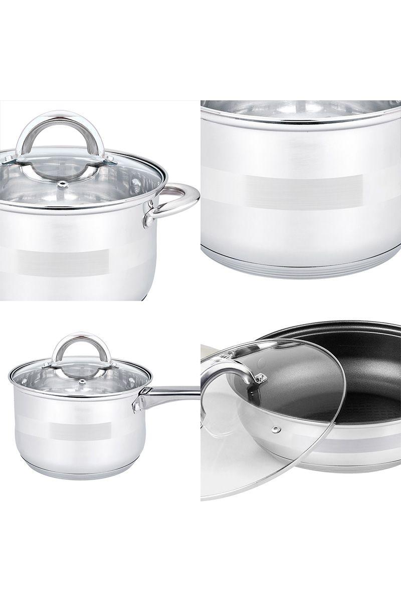 Set Baterías 12 Piezas Acero Inoxidable Bremen Gri-4