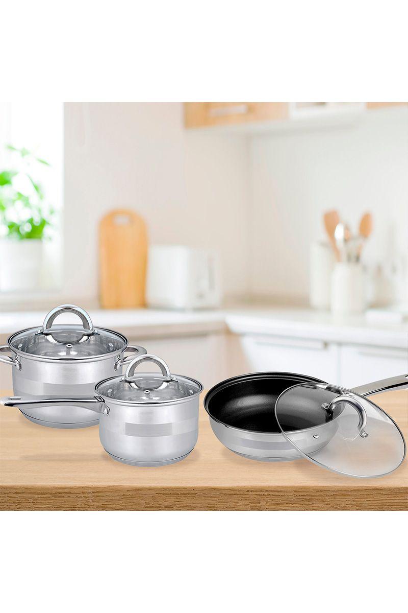 Set Baterías 12 Piezas Acero Inoxidable Bremen Gri-5