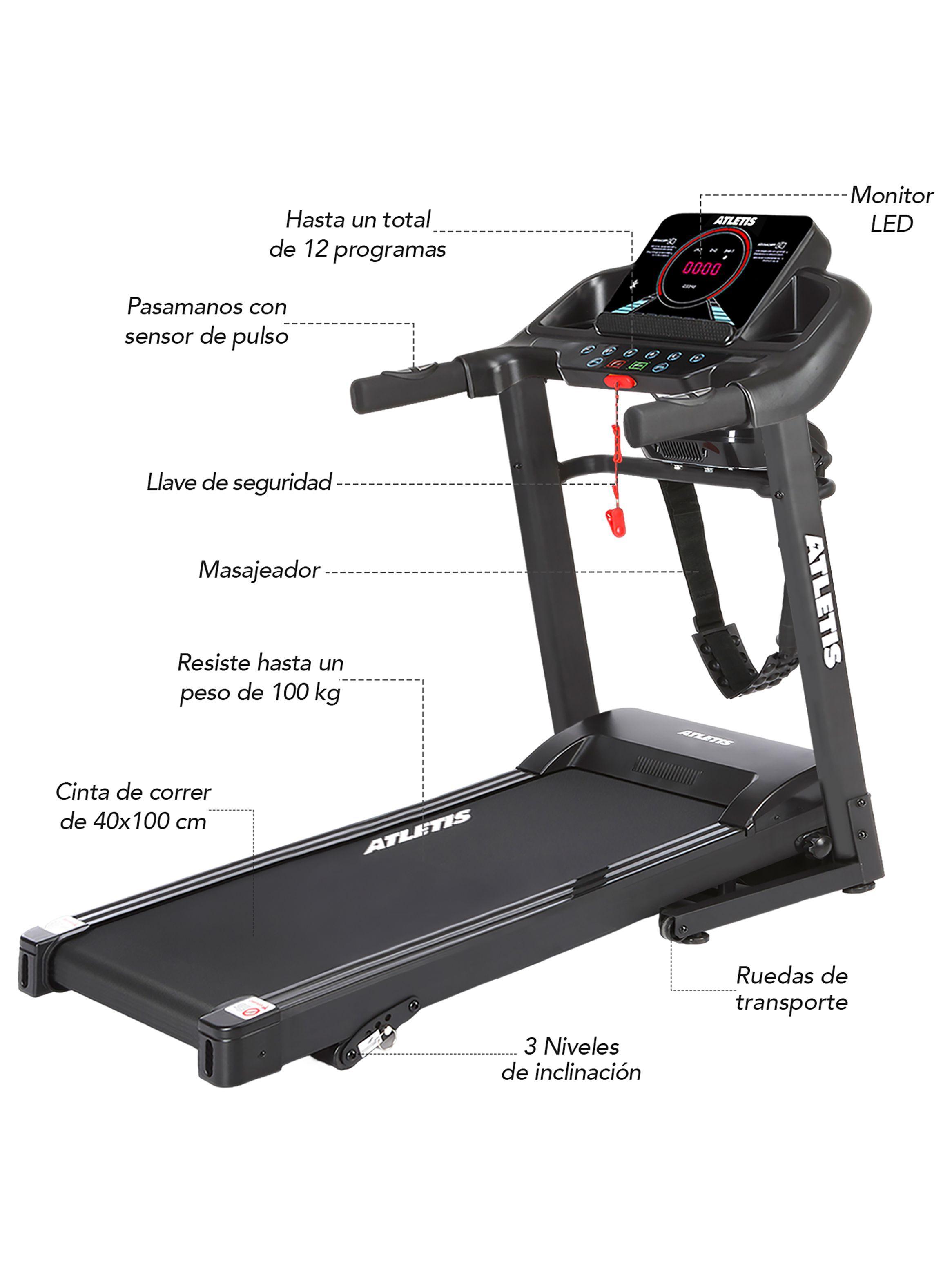 Trotadora Plegable Atletis Endurance V 12km/h 1.5hp con Masaje-1