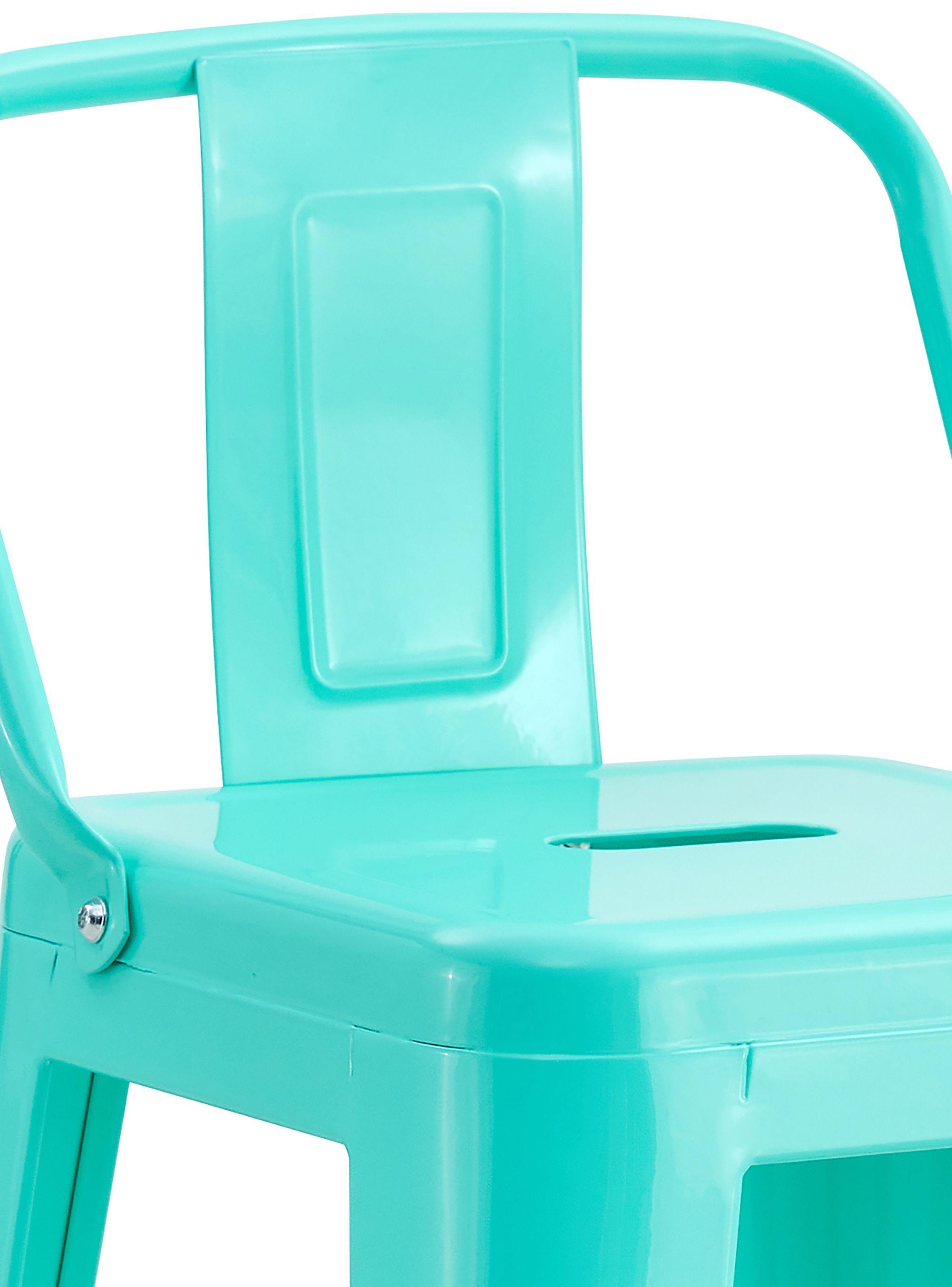 Pack De 4 Silla Alta Metal Menta-4