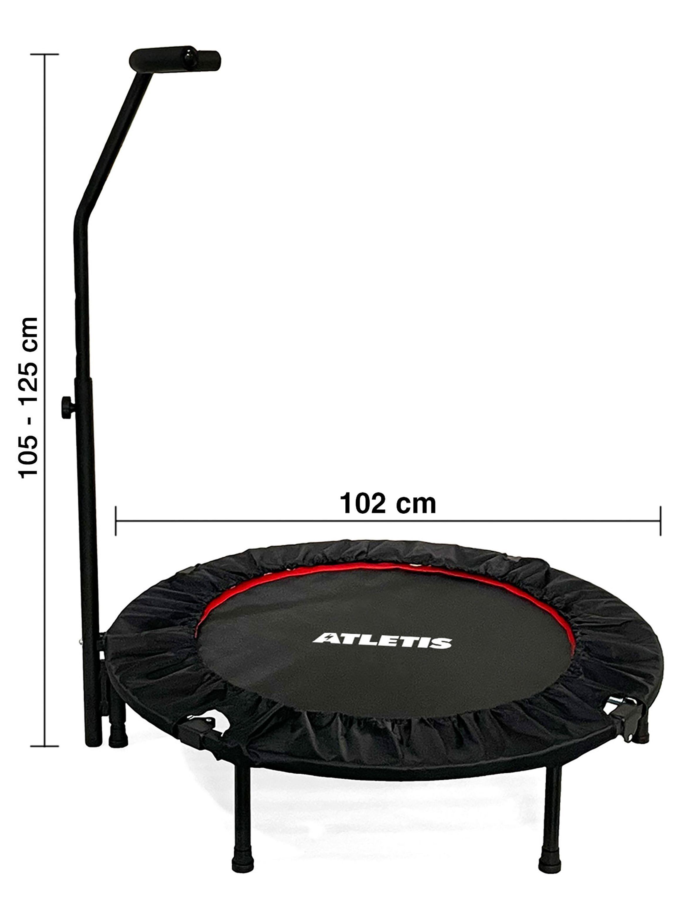 Trampolín con Barra 1,02 Metros Pro Fitness Negro-2