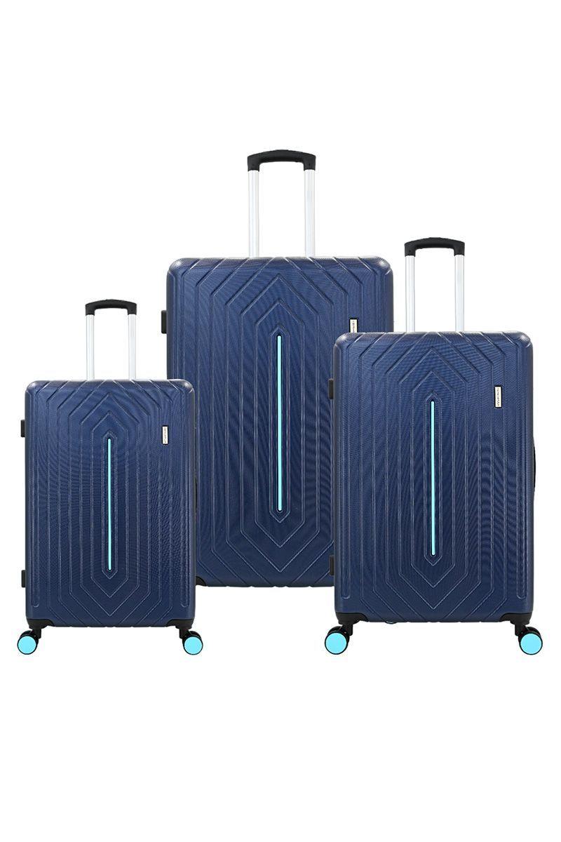 Set Maletas Rígidas Majesty S M L Azul-0