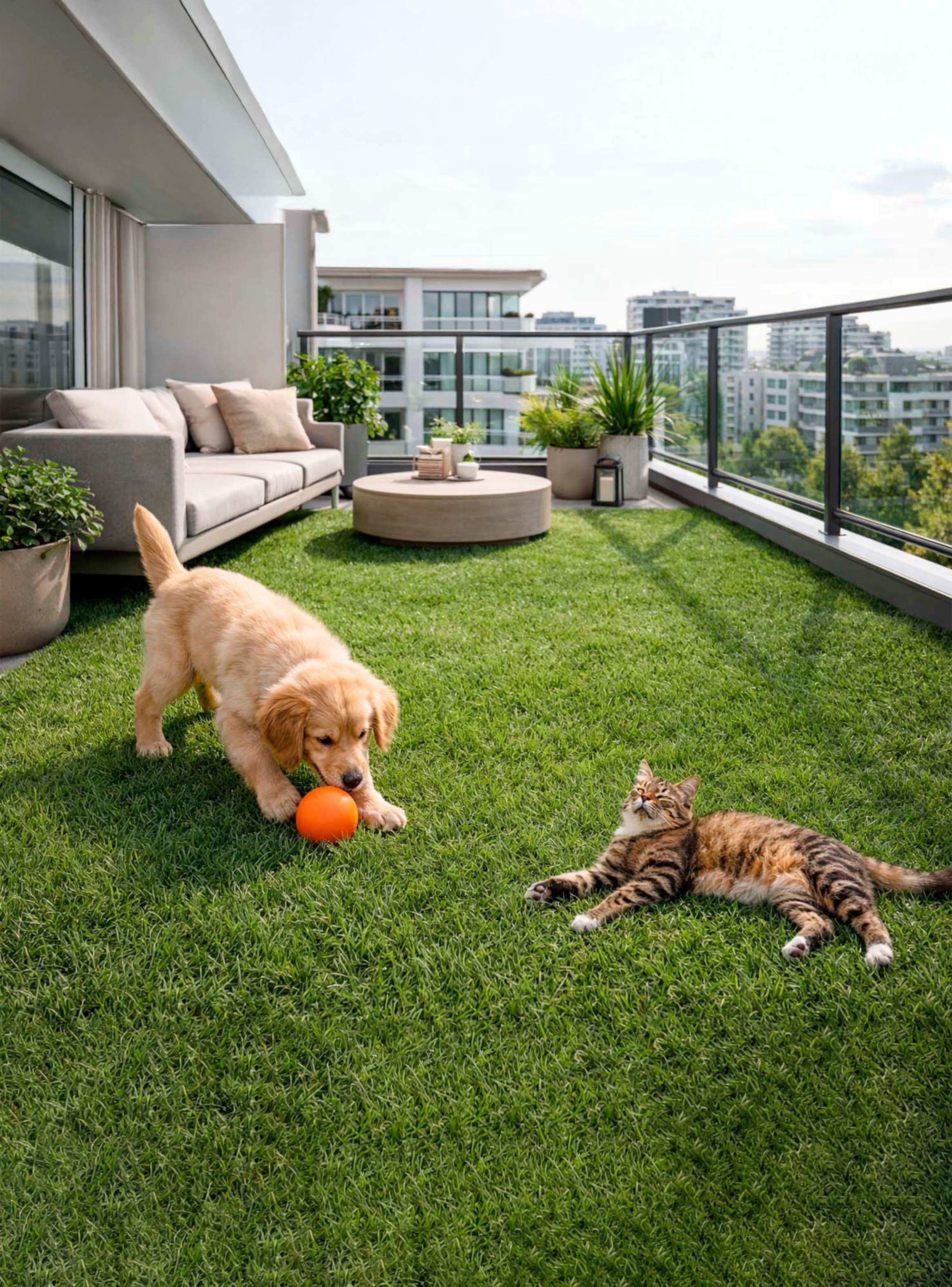 Pasto Sintético  Luxury Turf 20 mm  2x5 Metros-3