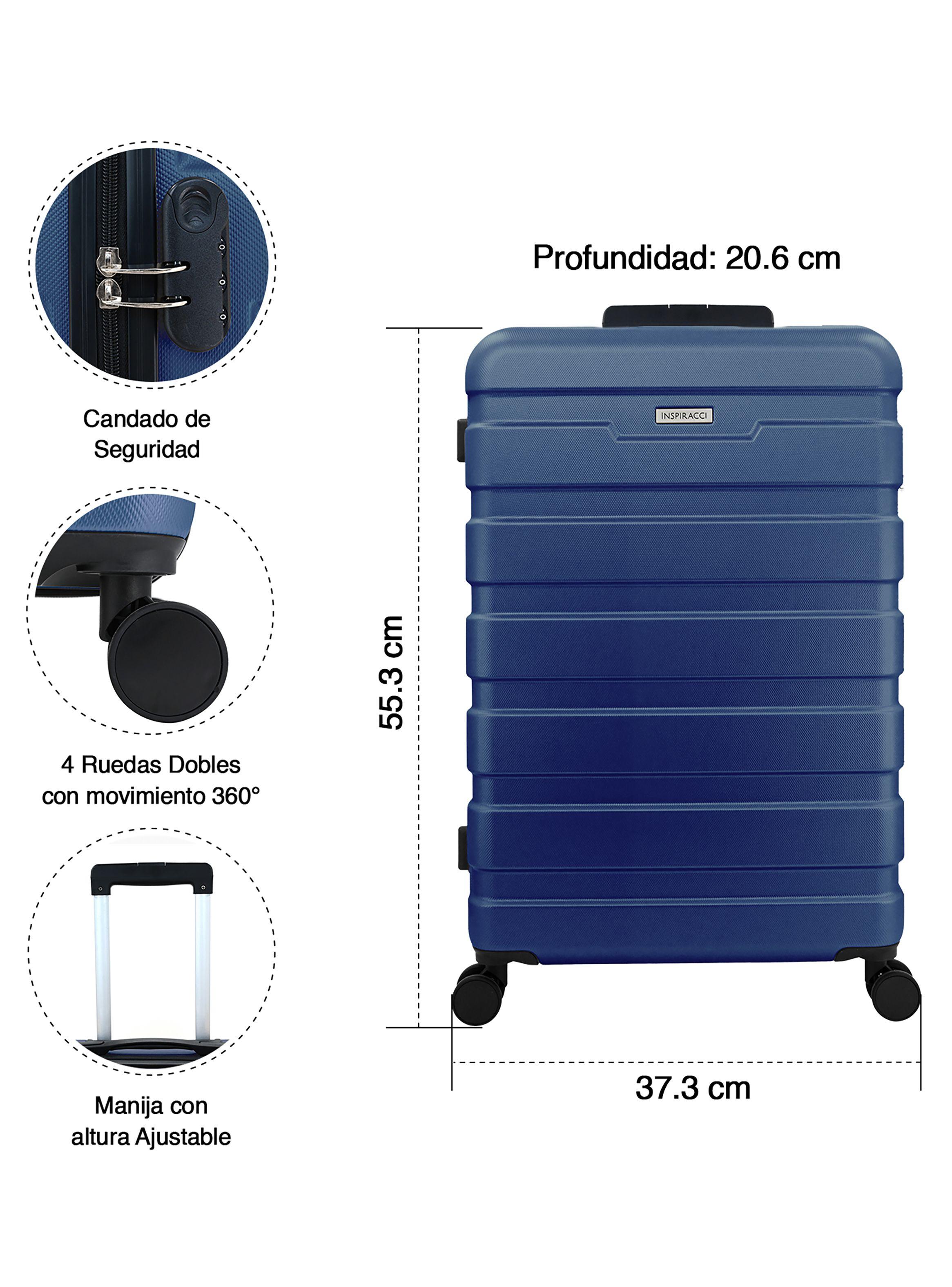 Maleta Rigida Danubio s 10kg cabina azul-2