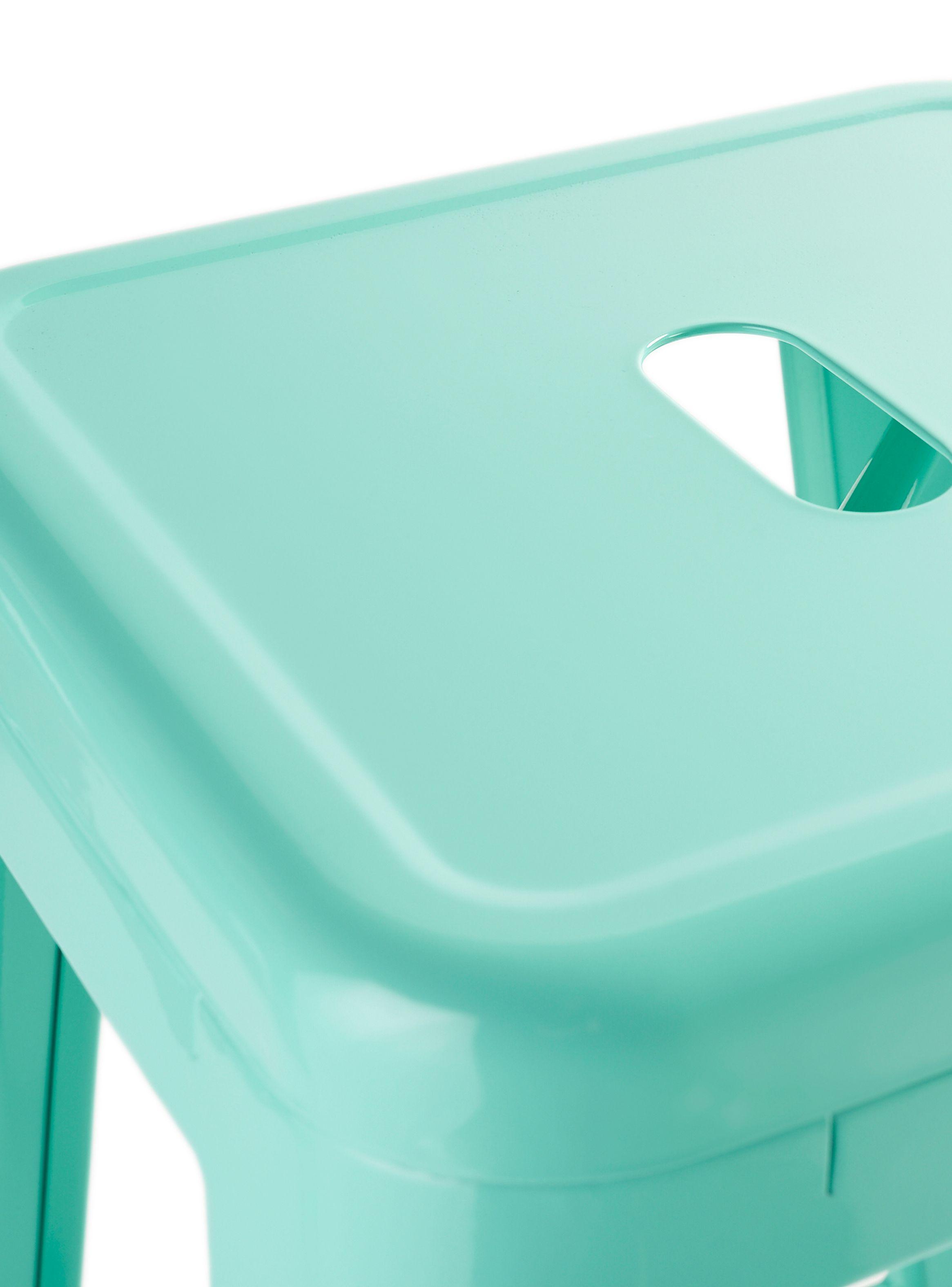 Pack 4 Pisos de Bar Metal Tolix Verde Menta-4
