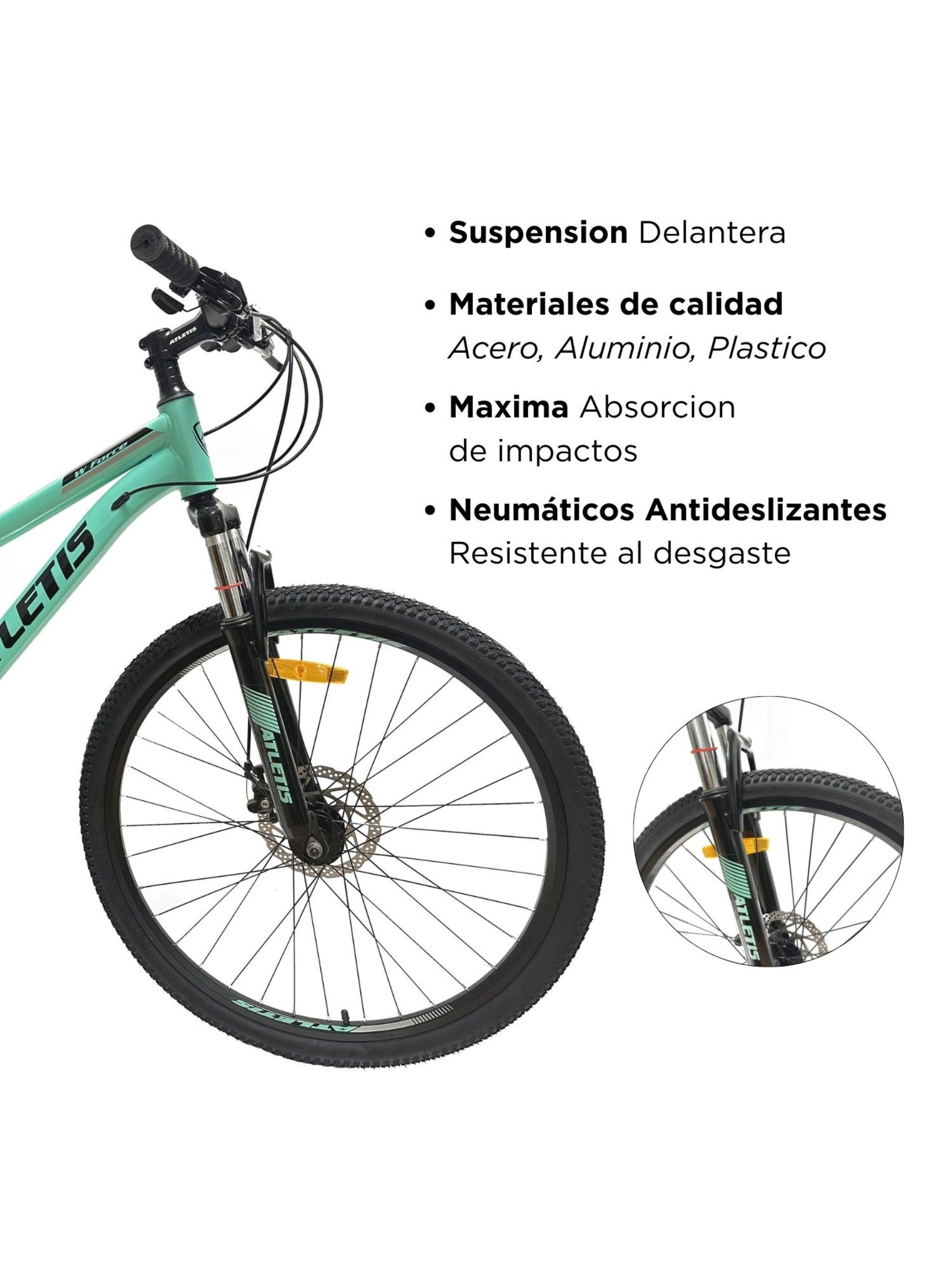 Bicicleta Mountain Bike W Force Turquesa Aro 27.5 Atletis-4