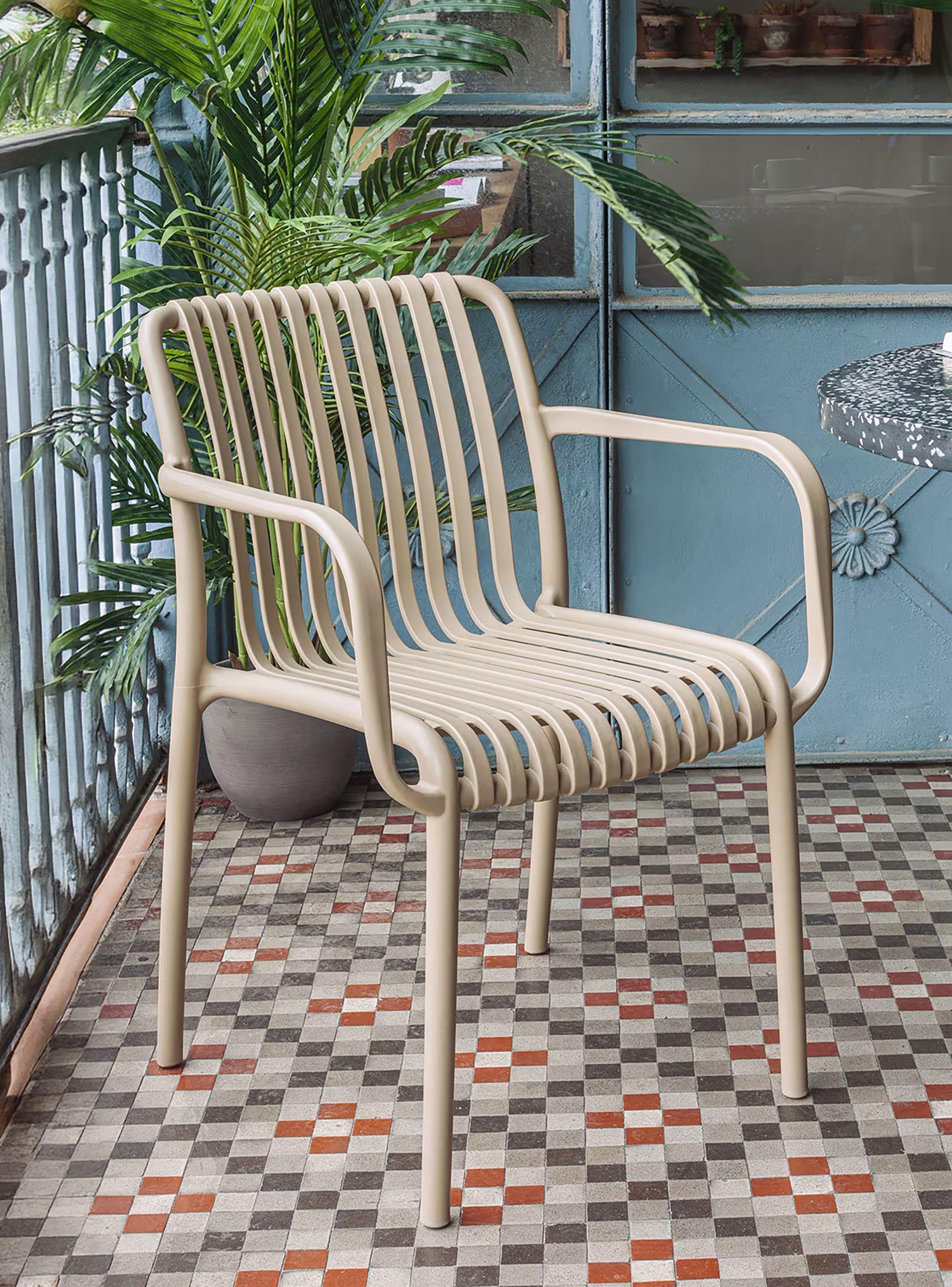 Silla Terraza Plástica Giza Taupe-1