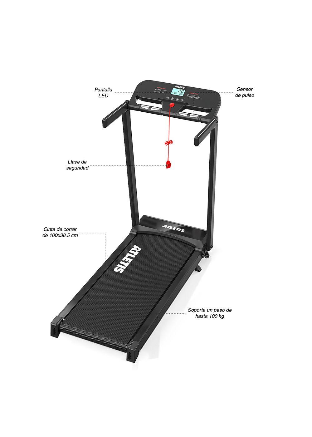 Trotadora K200 2.5 HP Negra-6