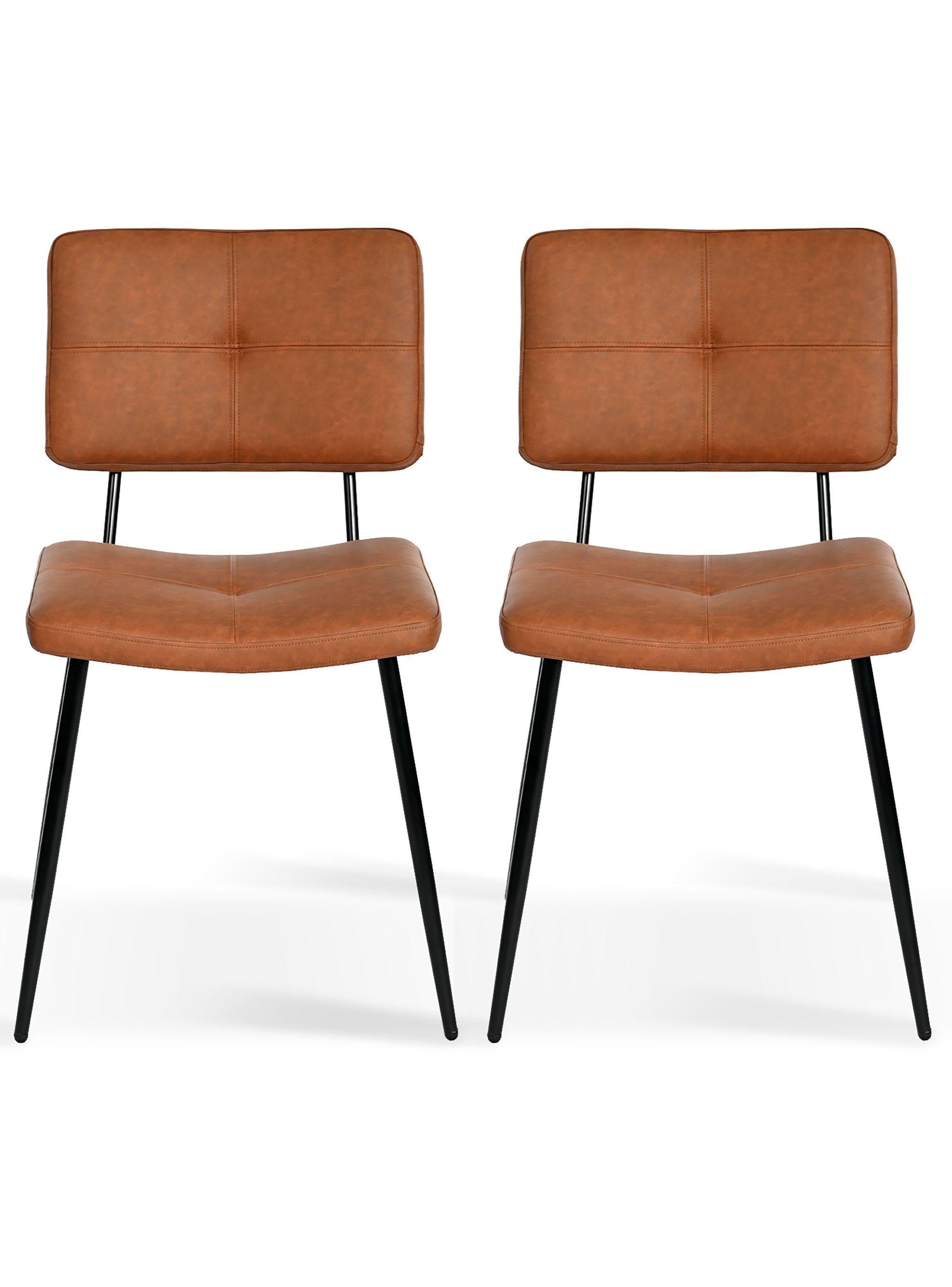 Pack 2 Silla Comedor  Karomi Vintage Café-3