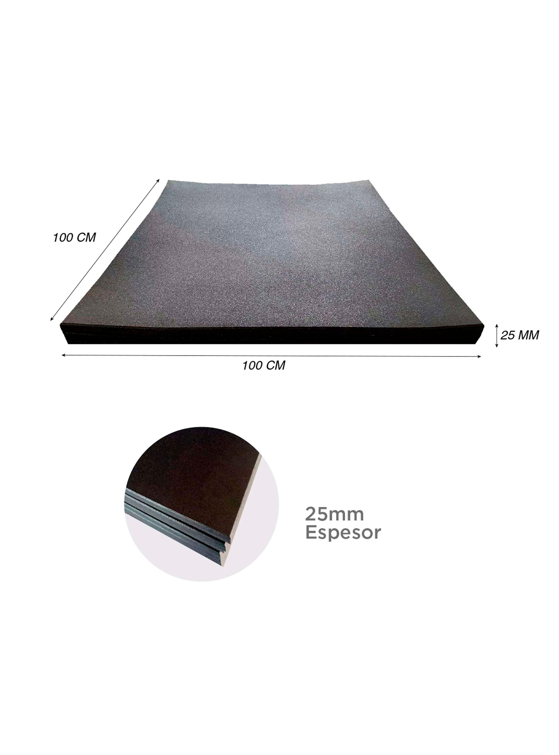 Piso de Goma 100x100 cm 25 mm-2