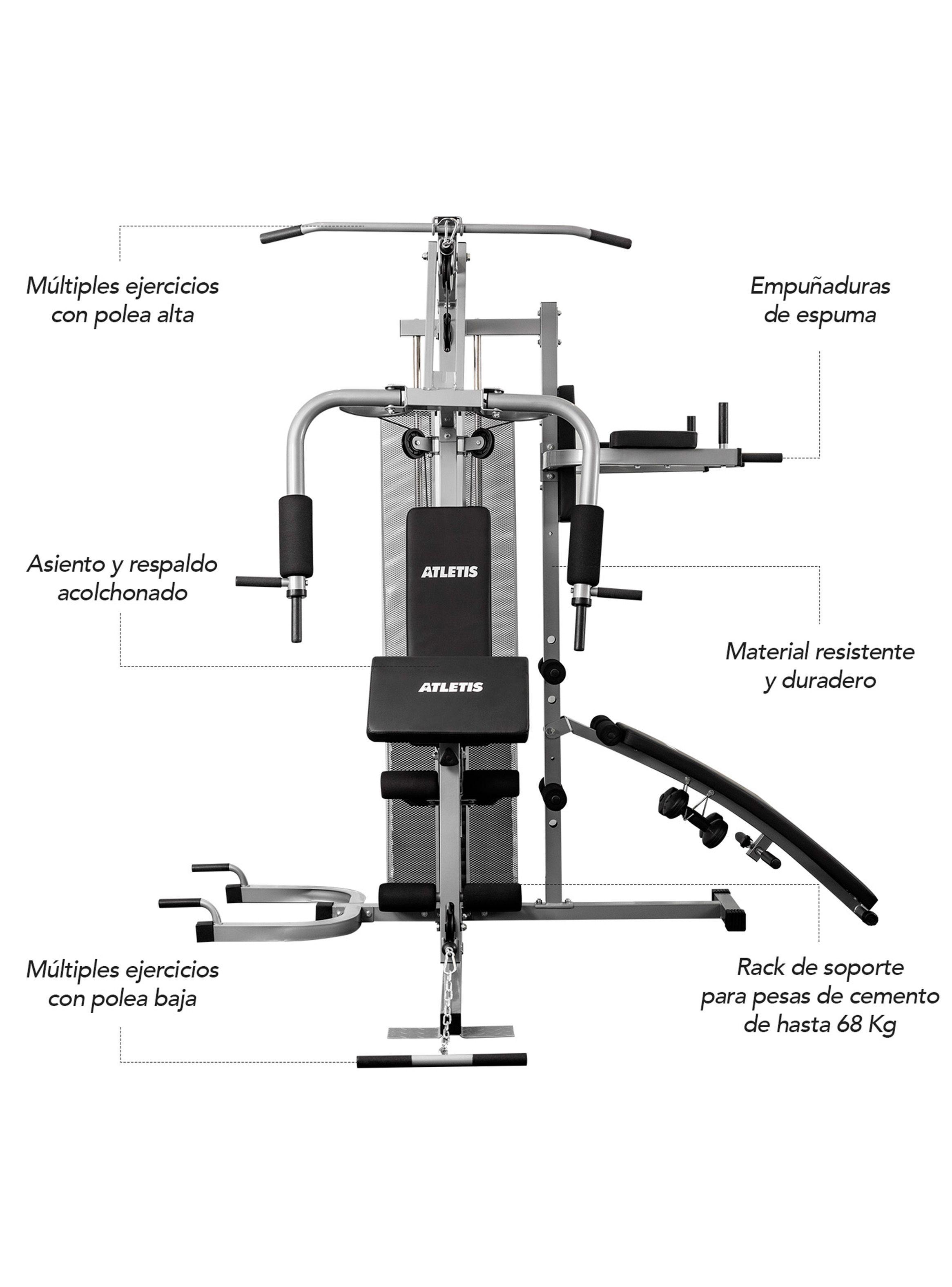 Home Gym Tres Estaciones TF-7005A Gris-2