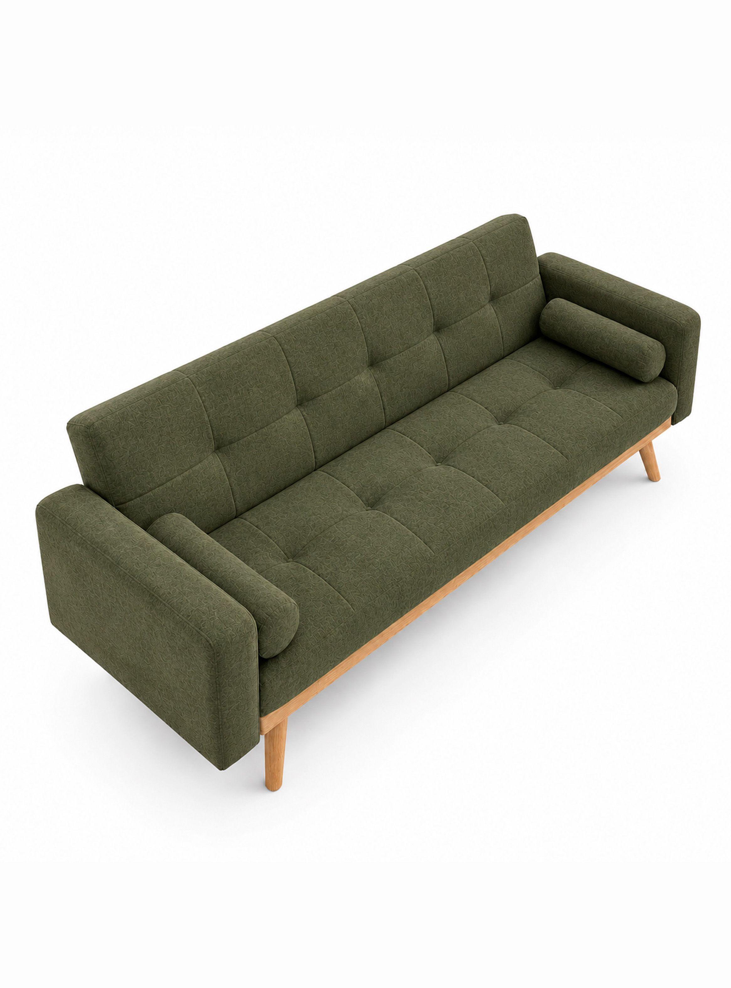 Sofá Cama Amanda 74x185x77 cm Verde-2