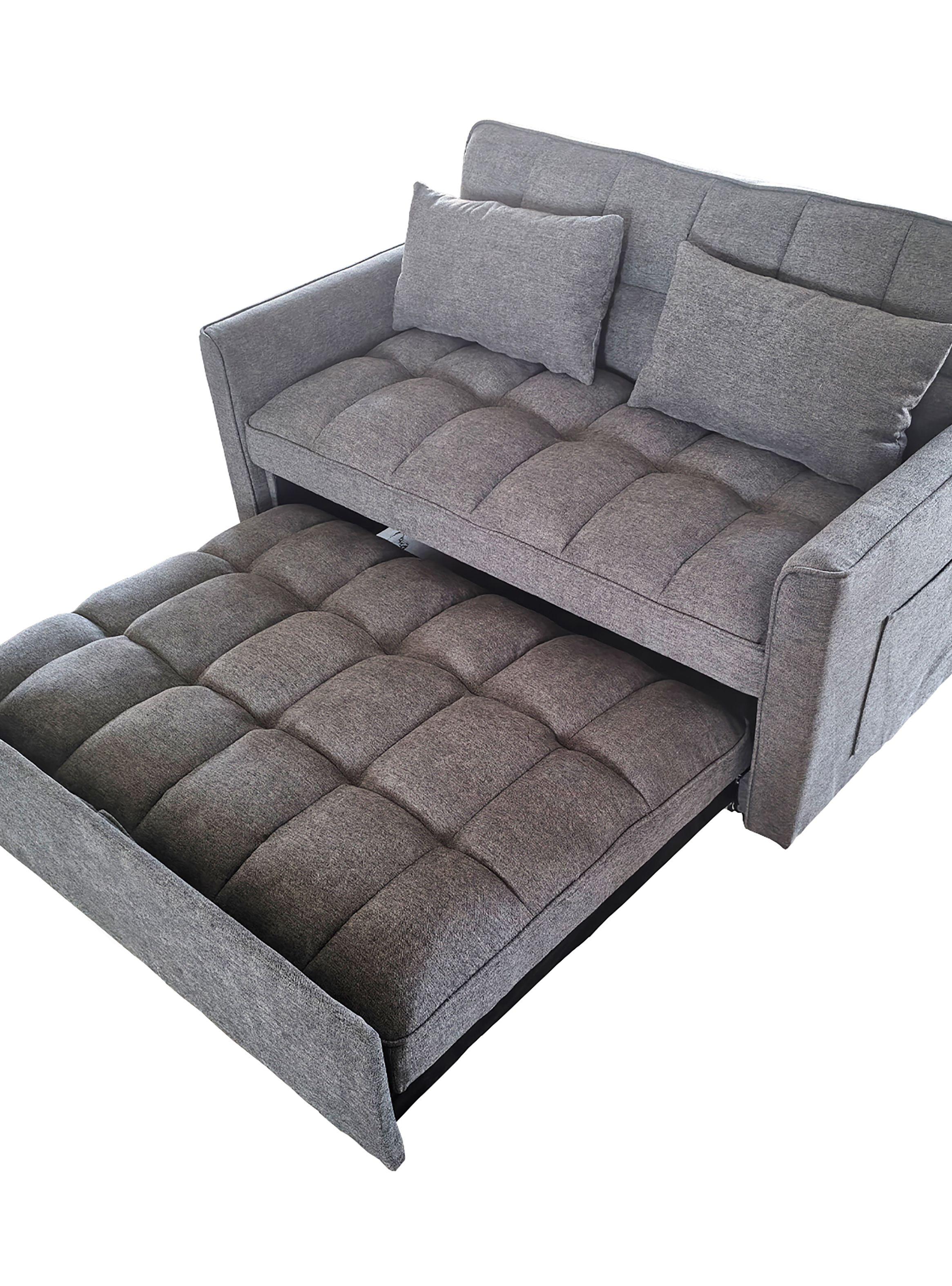 Sofa Cama Gris Oscuro-2