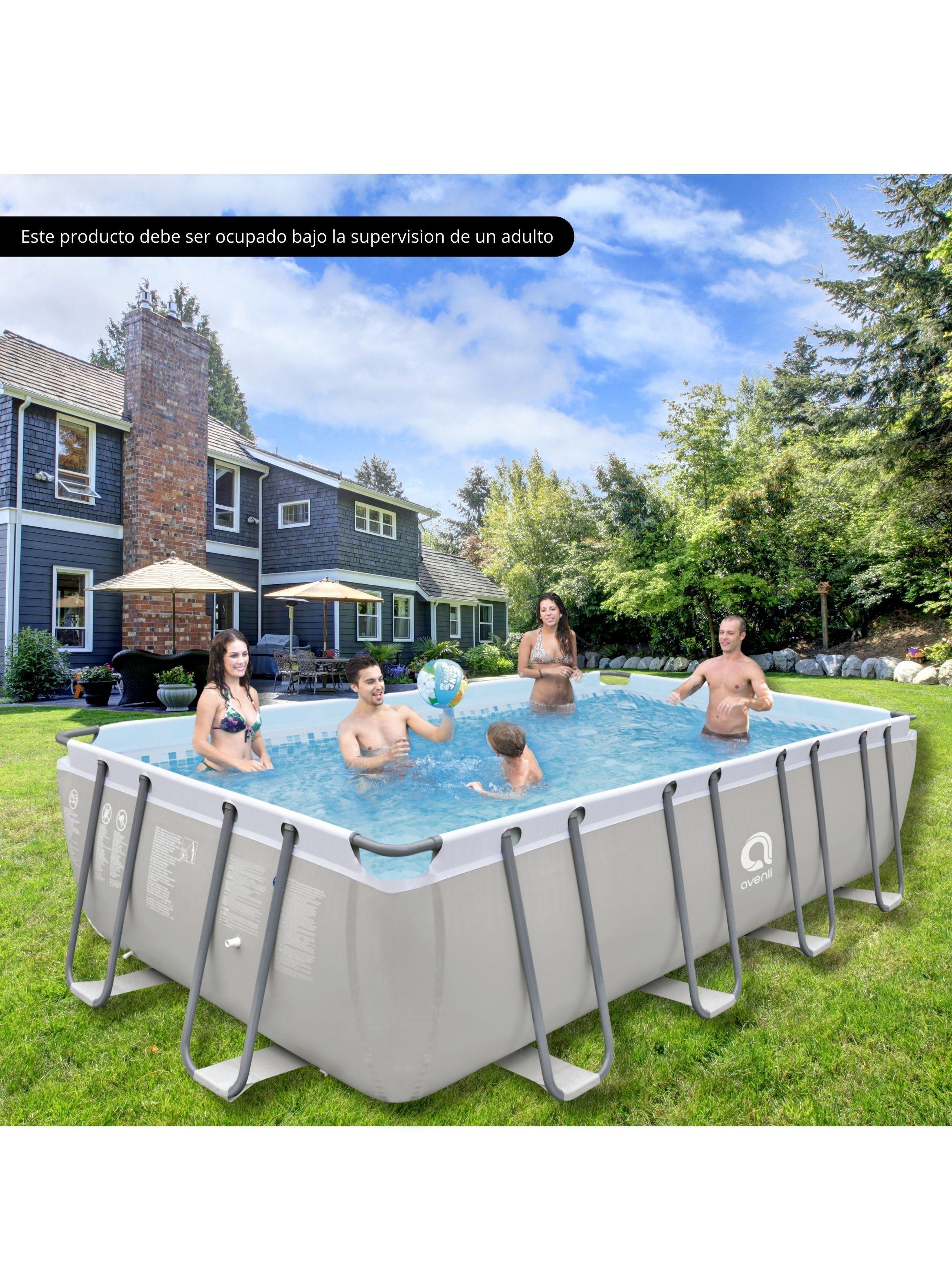 Piscina Familiar Rectangular 122x280x549 cm 13603 Litros-2