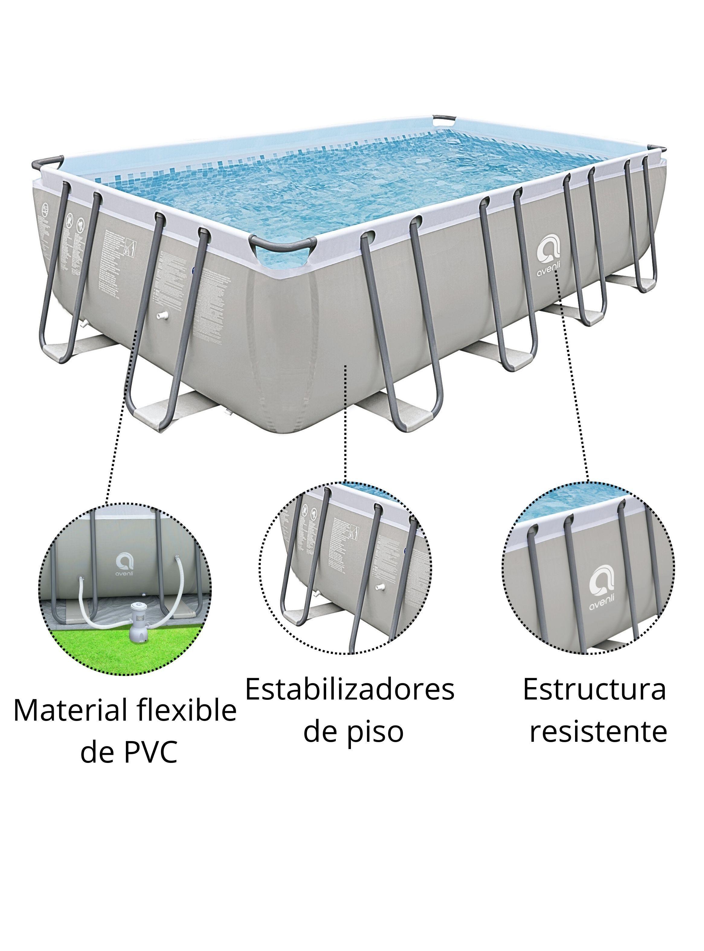 Piscina Familiar Rectangular 122x280x549 cm 13603 Litros-3