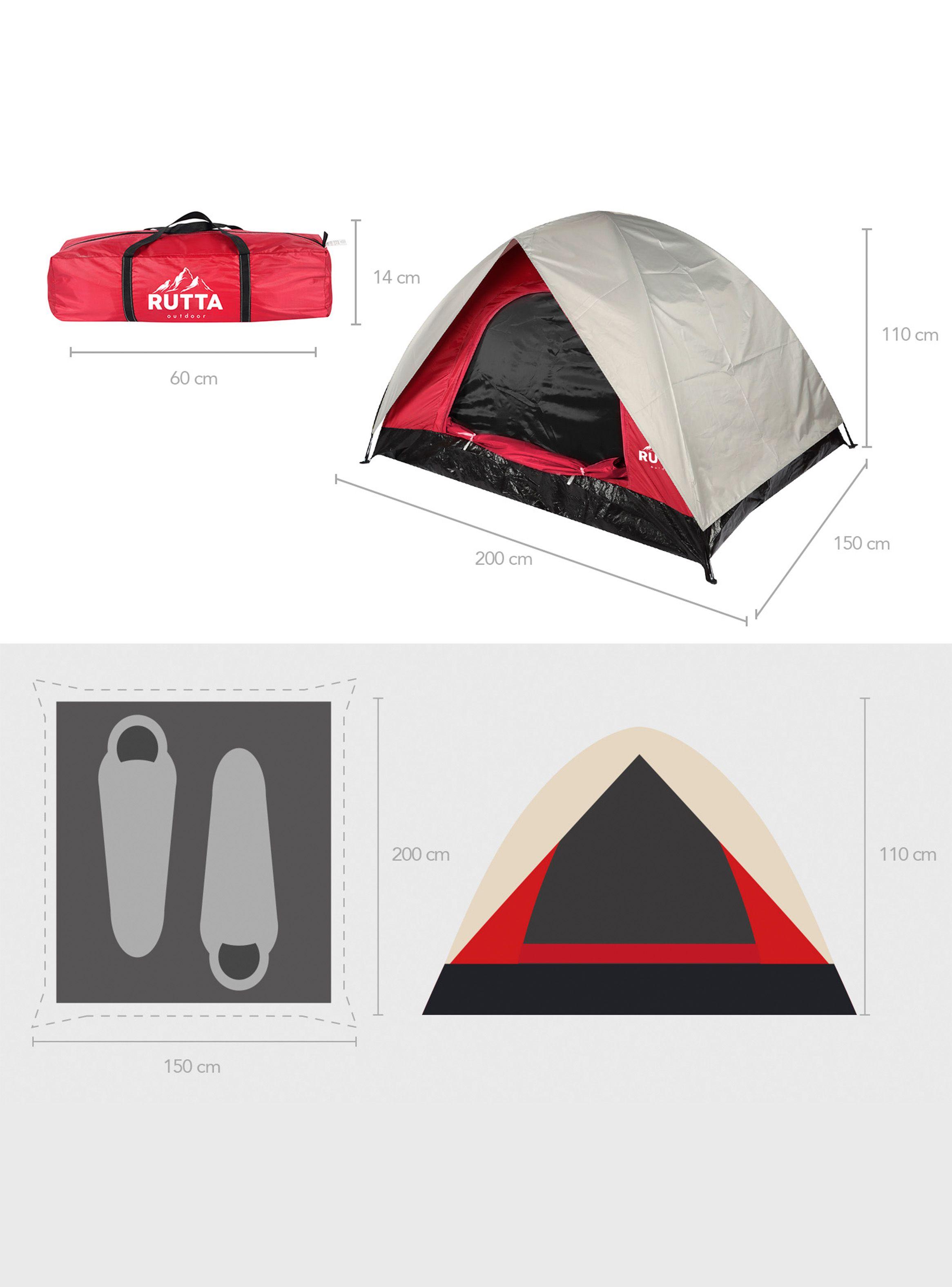 Carpa 2 Personas Camping Outdoor Burdeo-6