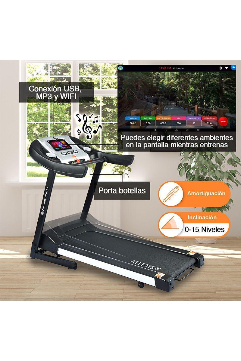Trotadora Atletis Elite DST900 con Bluetooth Negro-4