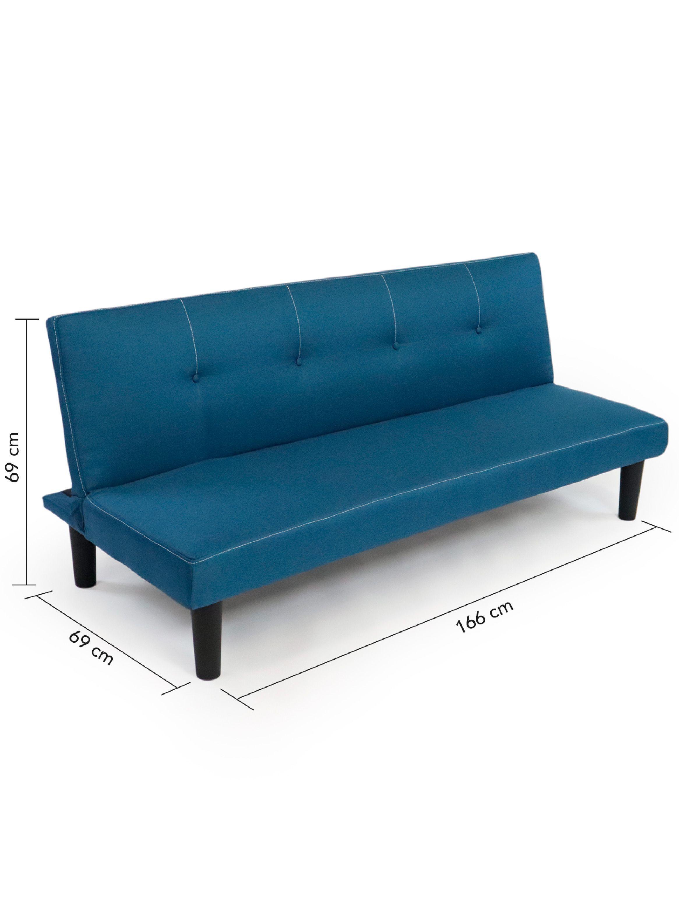 Futón Blake 69x166x69 cm Azul-2
