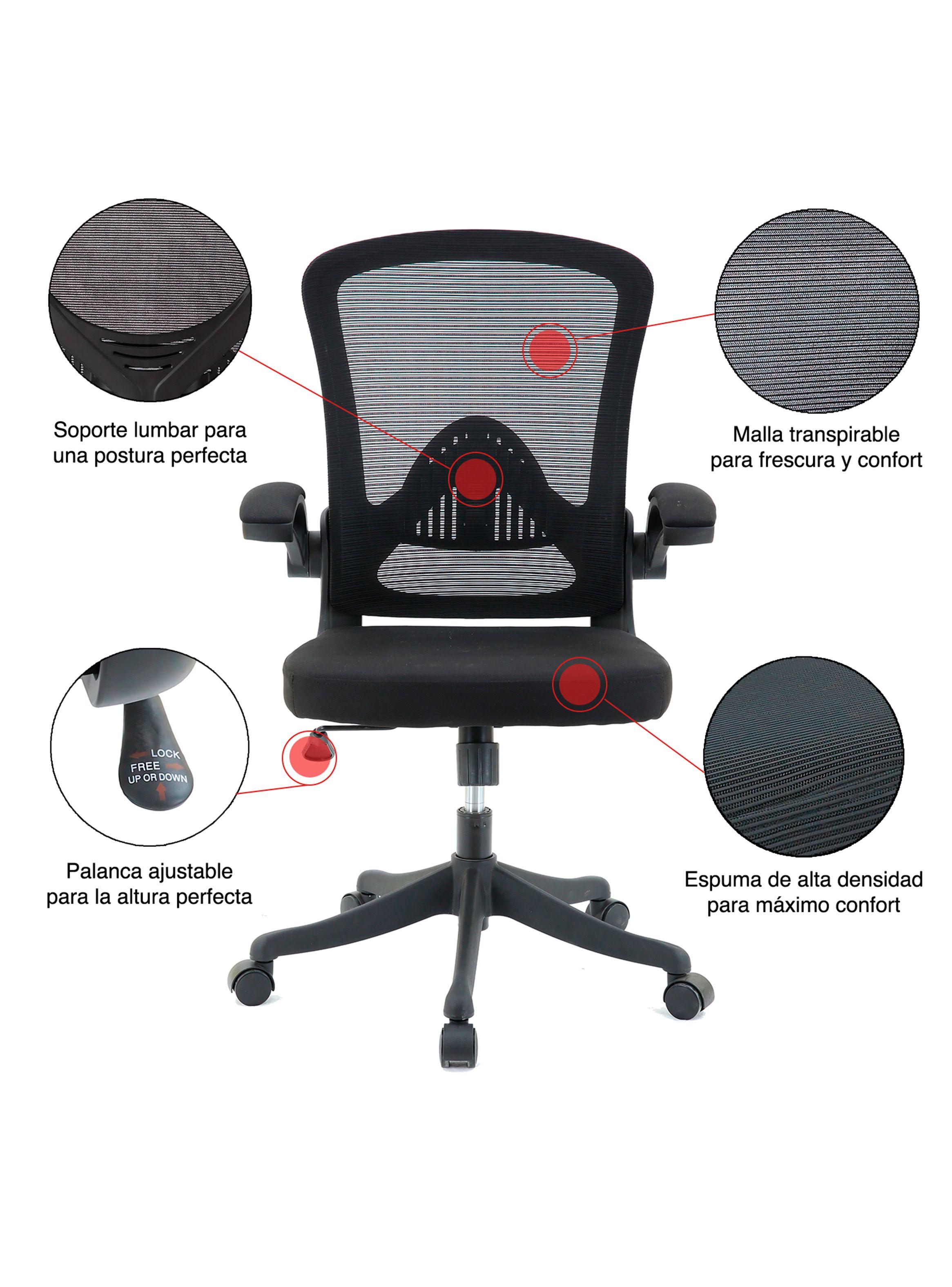 Silla de Escritorio Ergo Flex Pro - Negro-2