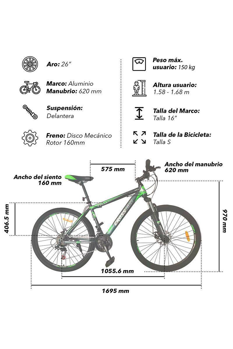 Bicicleta Mountain bike Kali 26" Verde-2