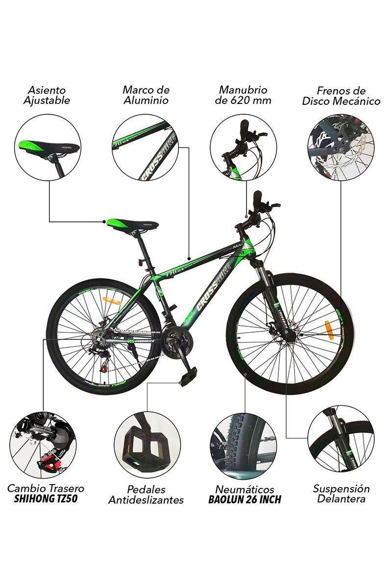 Bicicleta Mountain bike Kali 26" Verde-3