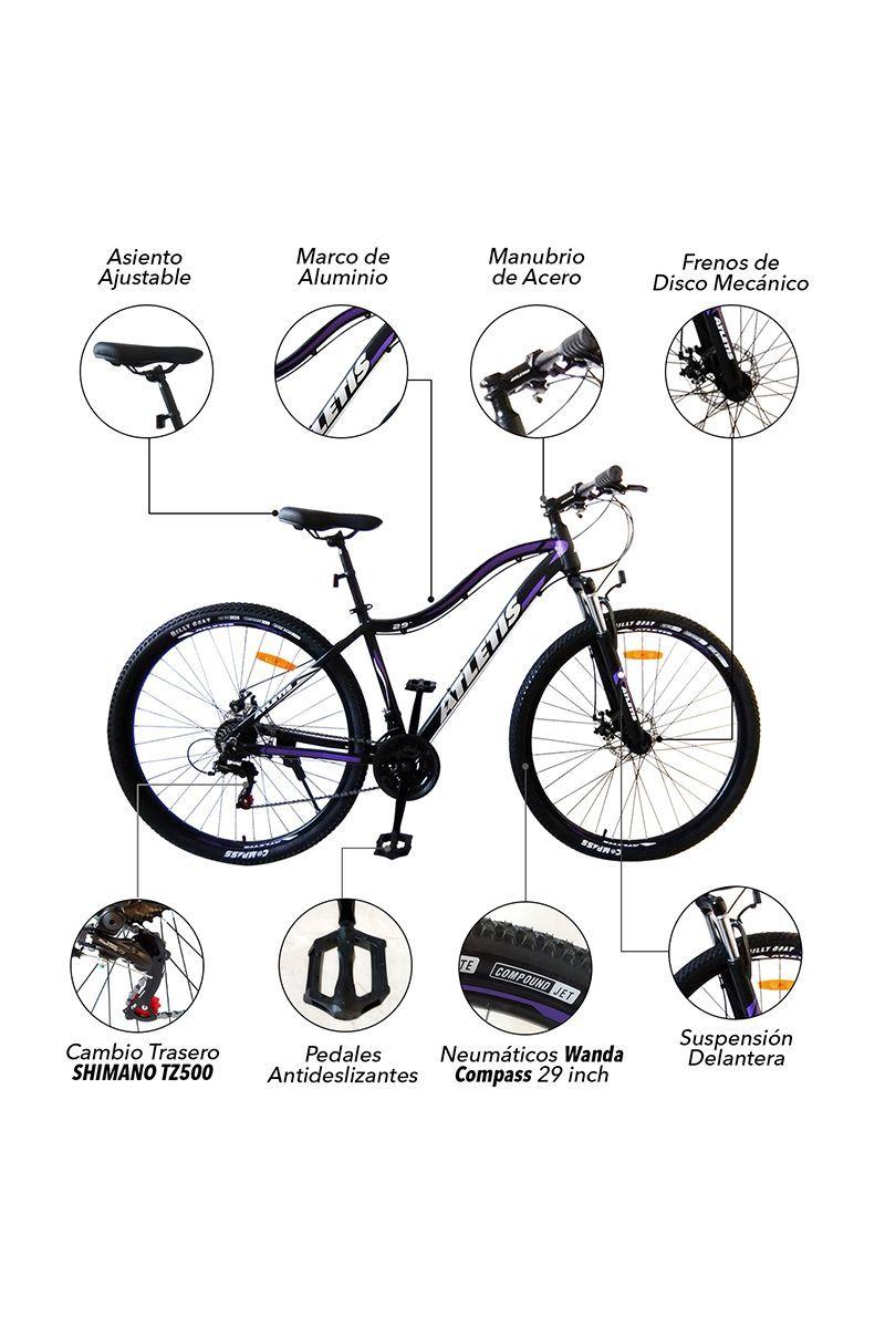 Bicicleta Mountain Bike Daya 29" Violeta-3
