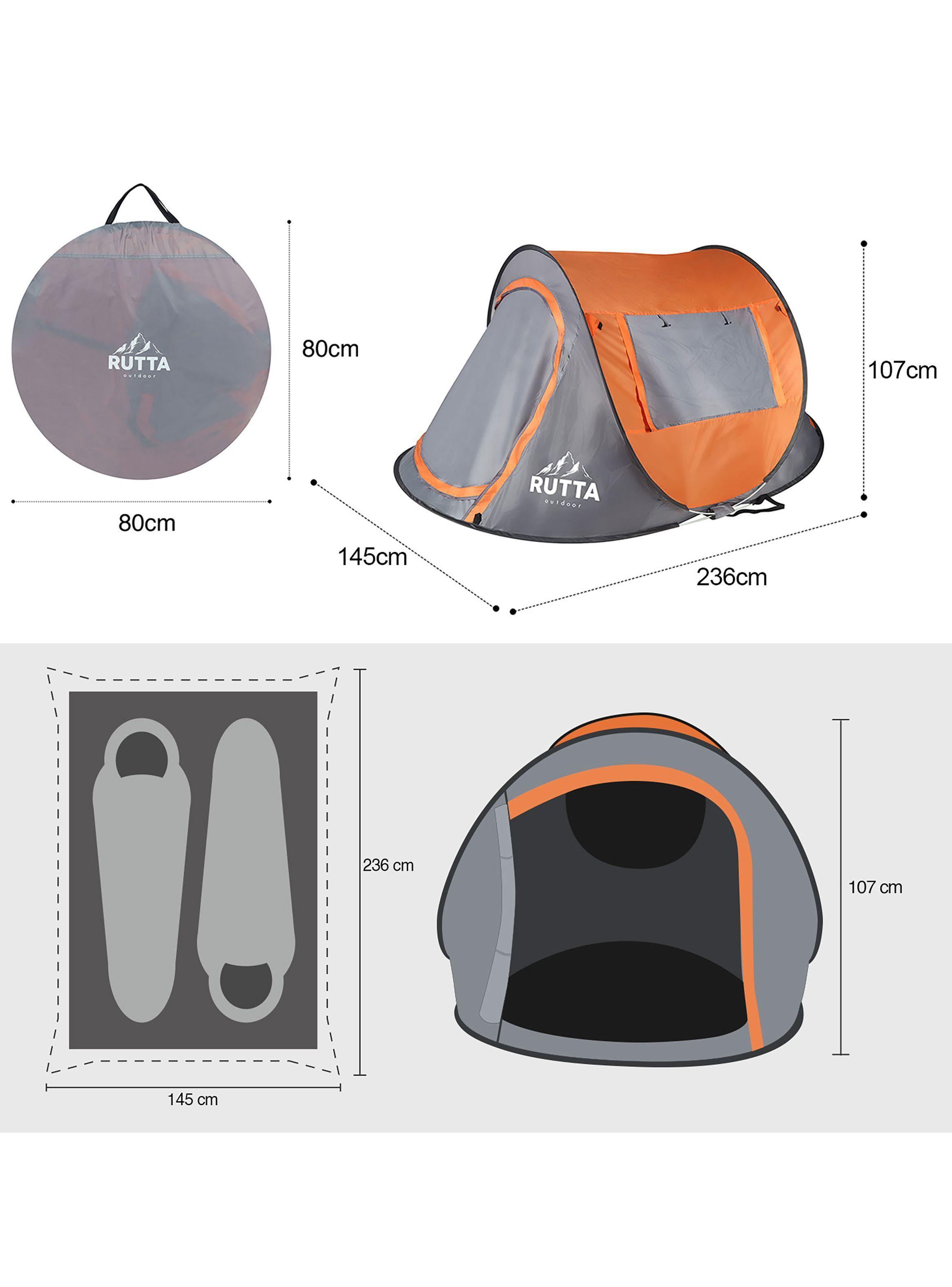 Carpa Pop Up 2 Personas Naranjo-2