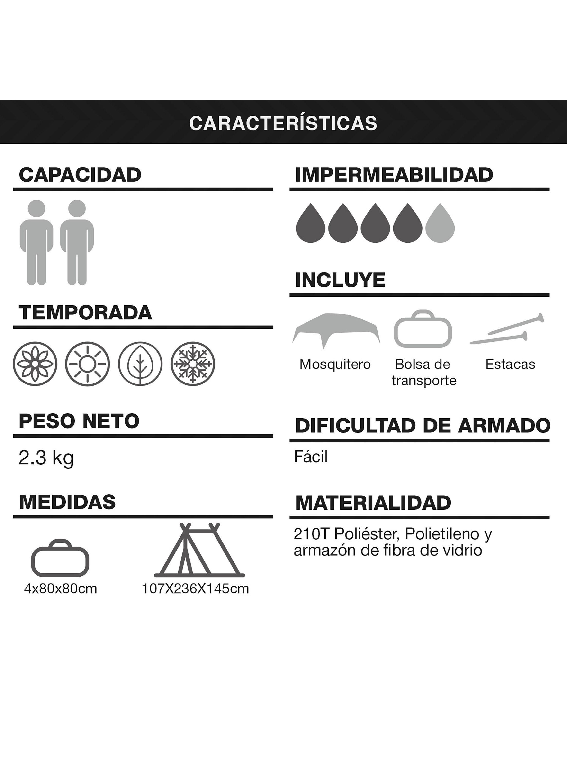 Carpa Pop Up 2 Personas Naranjo-3