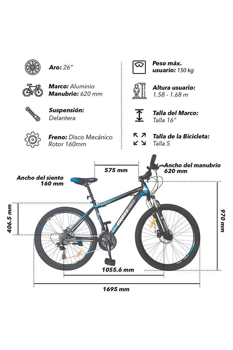 Bicicleta Mountain bike Kali 26" Azul-2