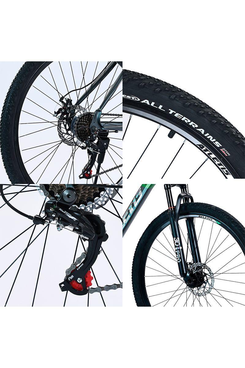 Bicicleta Mountain Bike Fury Aro 29" 21 Vel Hombre Verde-5